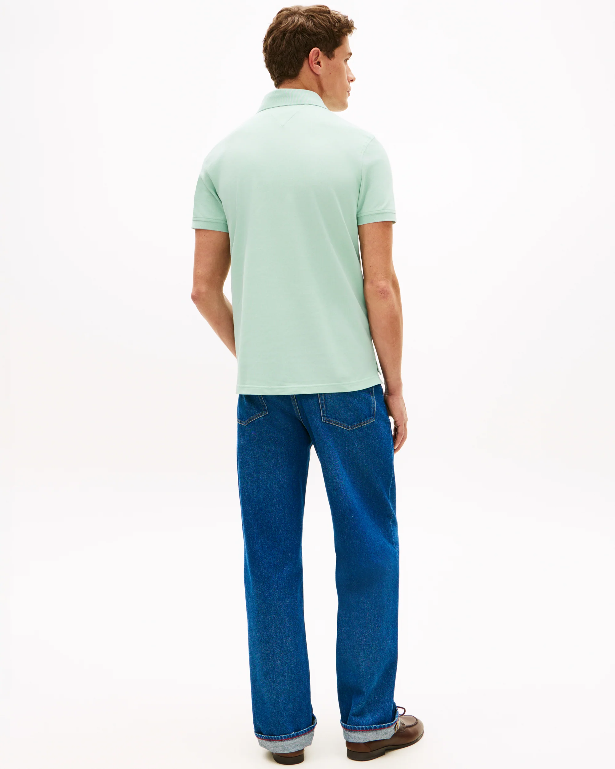 Tommy Hilfiger 1985 Regular Fit Mens Polo - Crushed Mint - Image 4