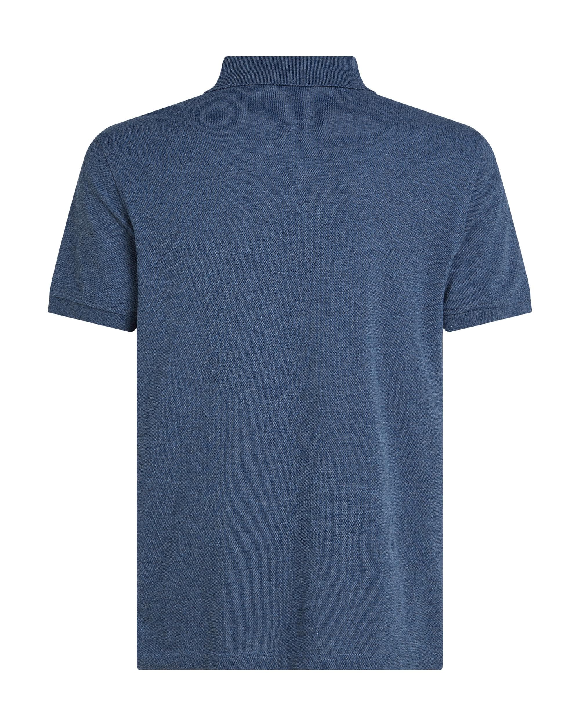 Tommy Hilfiger 1985 Regular Fit Mens Polo - Faded Indigo Heather - Image 6