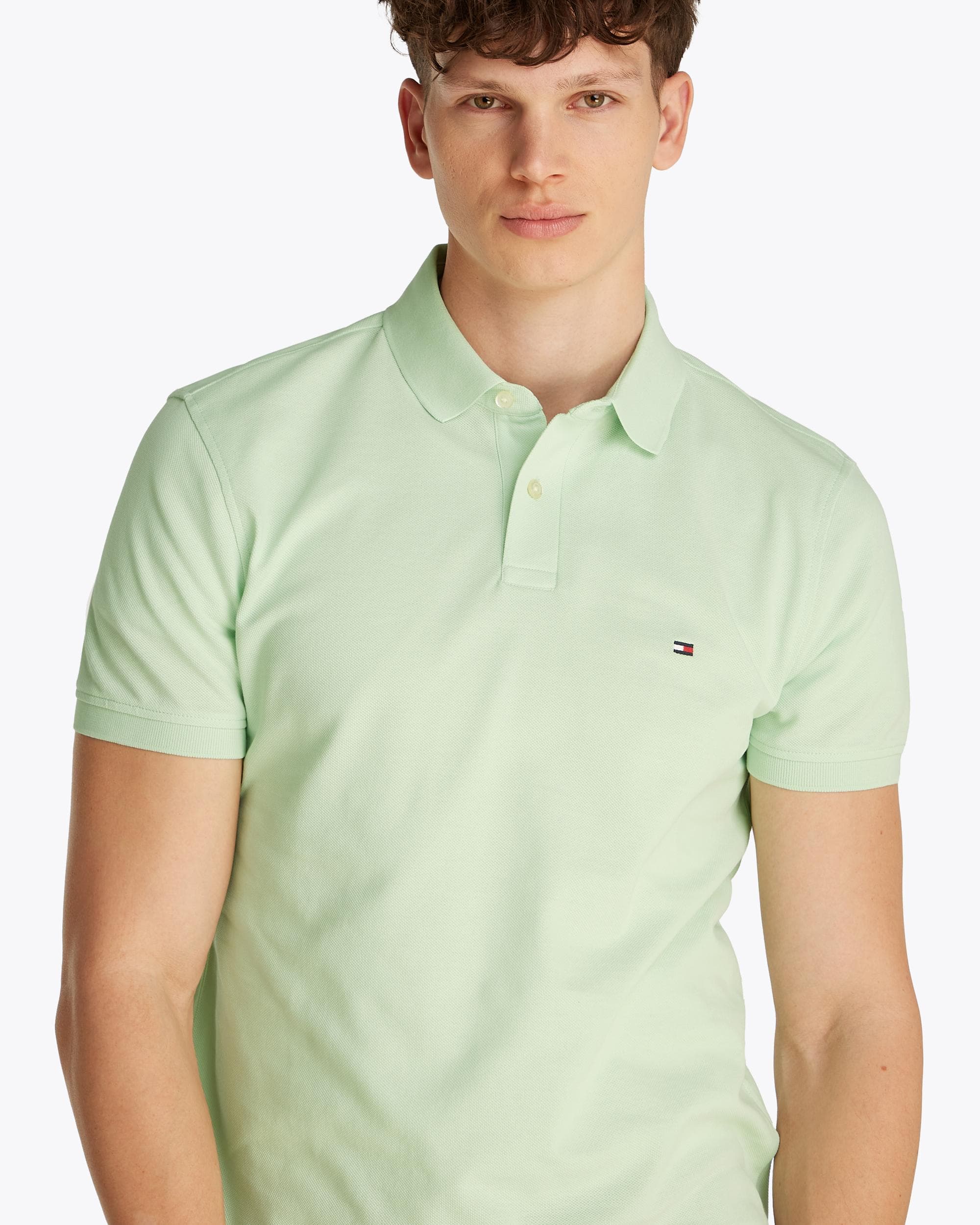 Tommy Hilfiger 1985 Regular Fit Mens Polo - Opal Green - Image 2