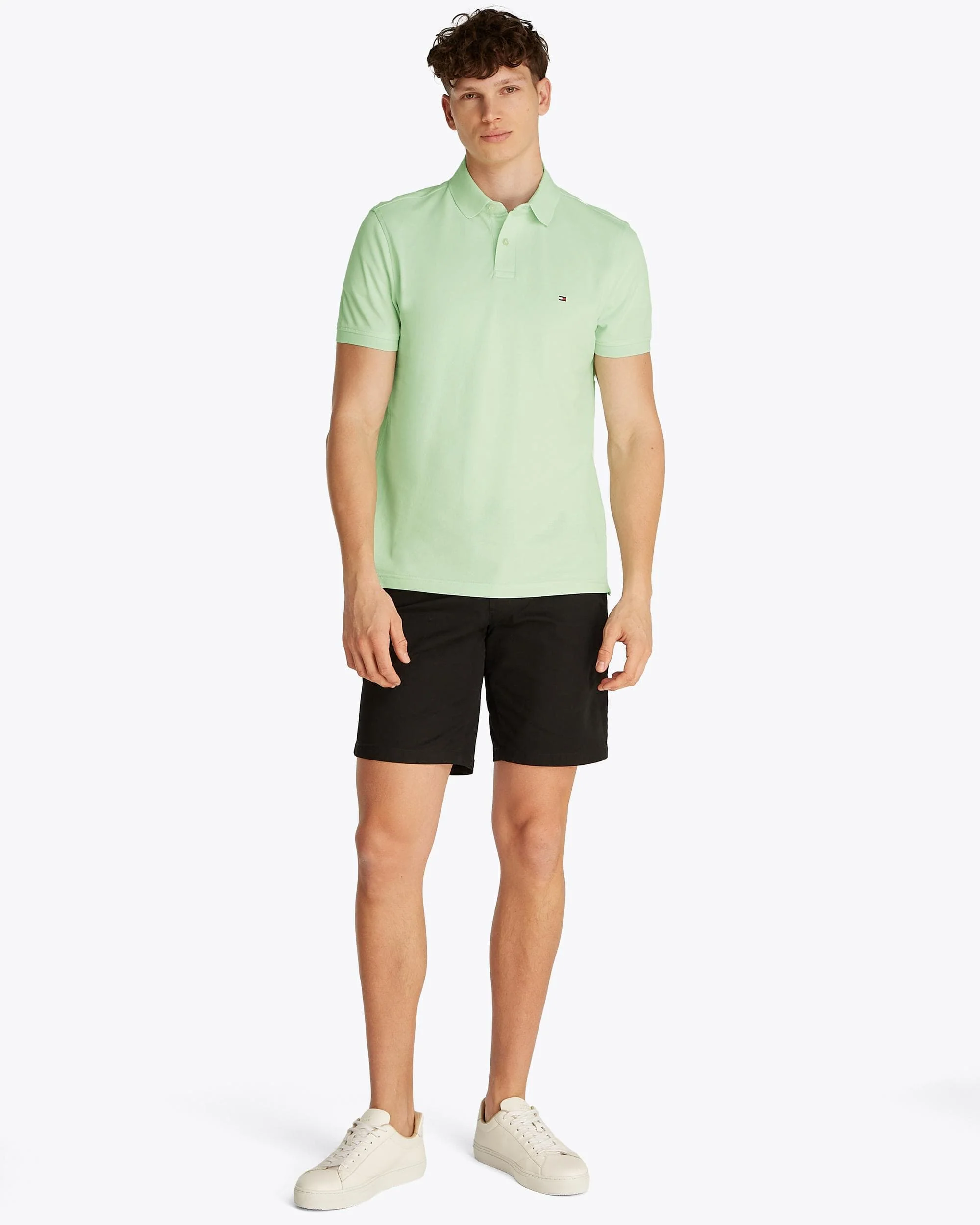Tommy Hilfiger 1985 Regular Fit Mens Polo - Opal Green - Image 4