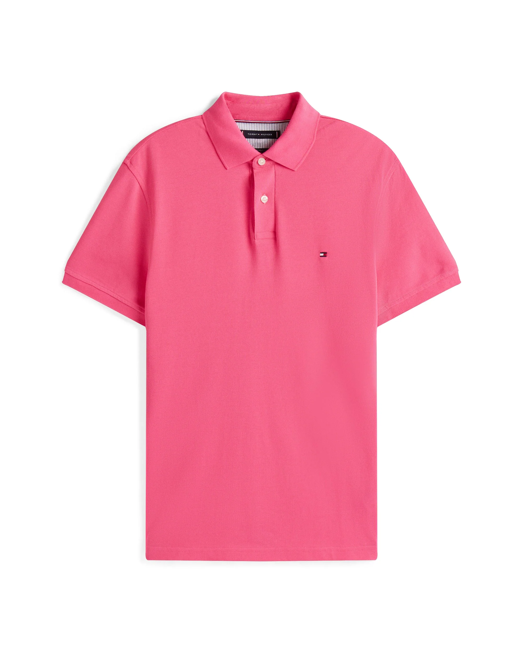 Tommy Hilfiger 1985 Regular Fit Mens Polo - Pink Alert - Image 4