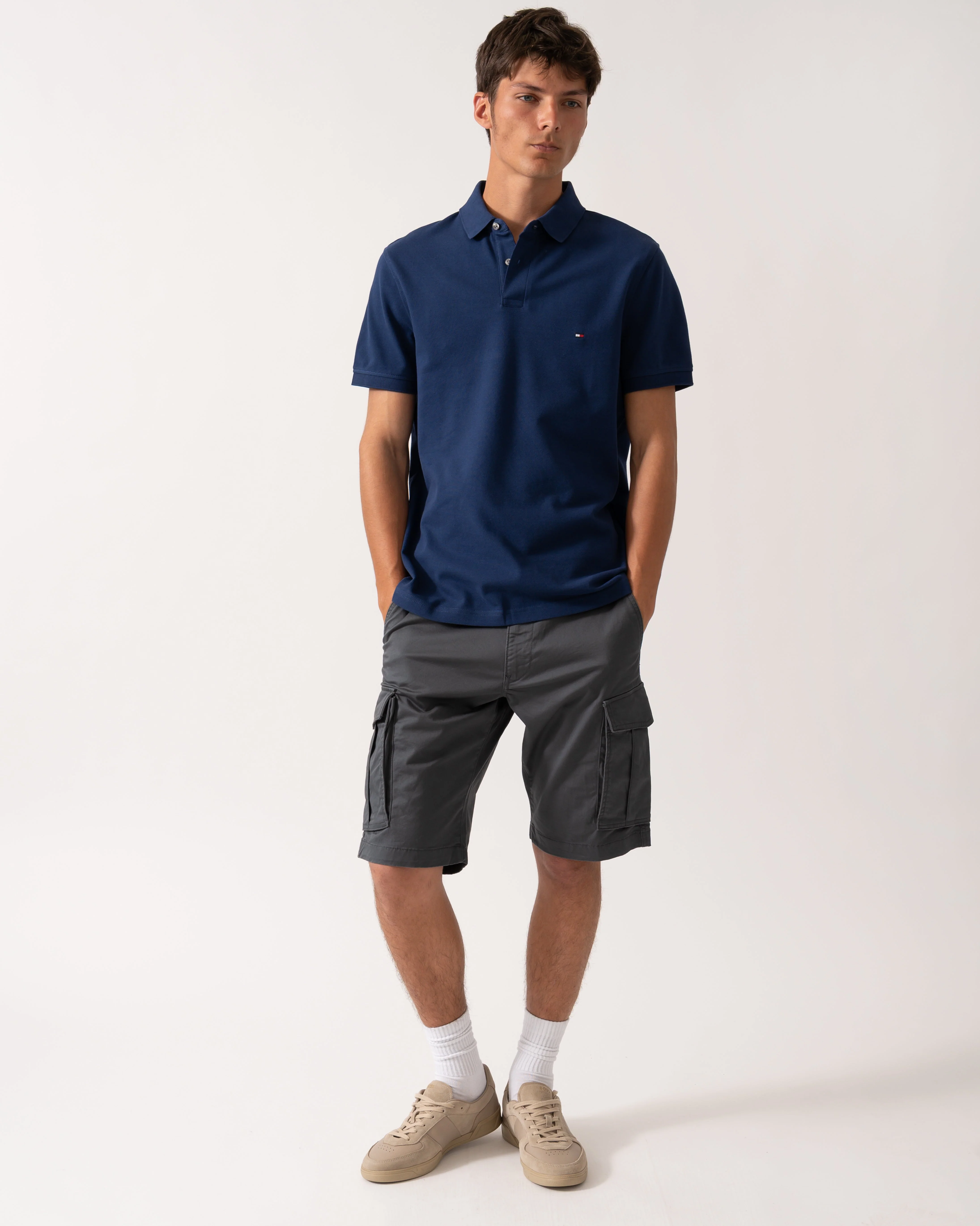 Tommy Hilfiger 1985 Regular Fit Mens Polo - Preppy Navy - Image 3