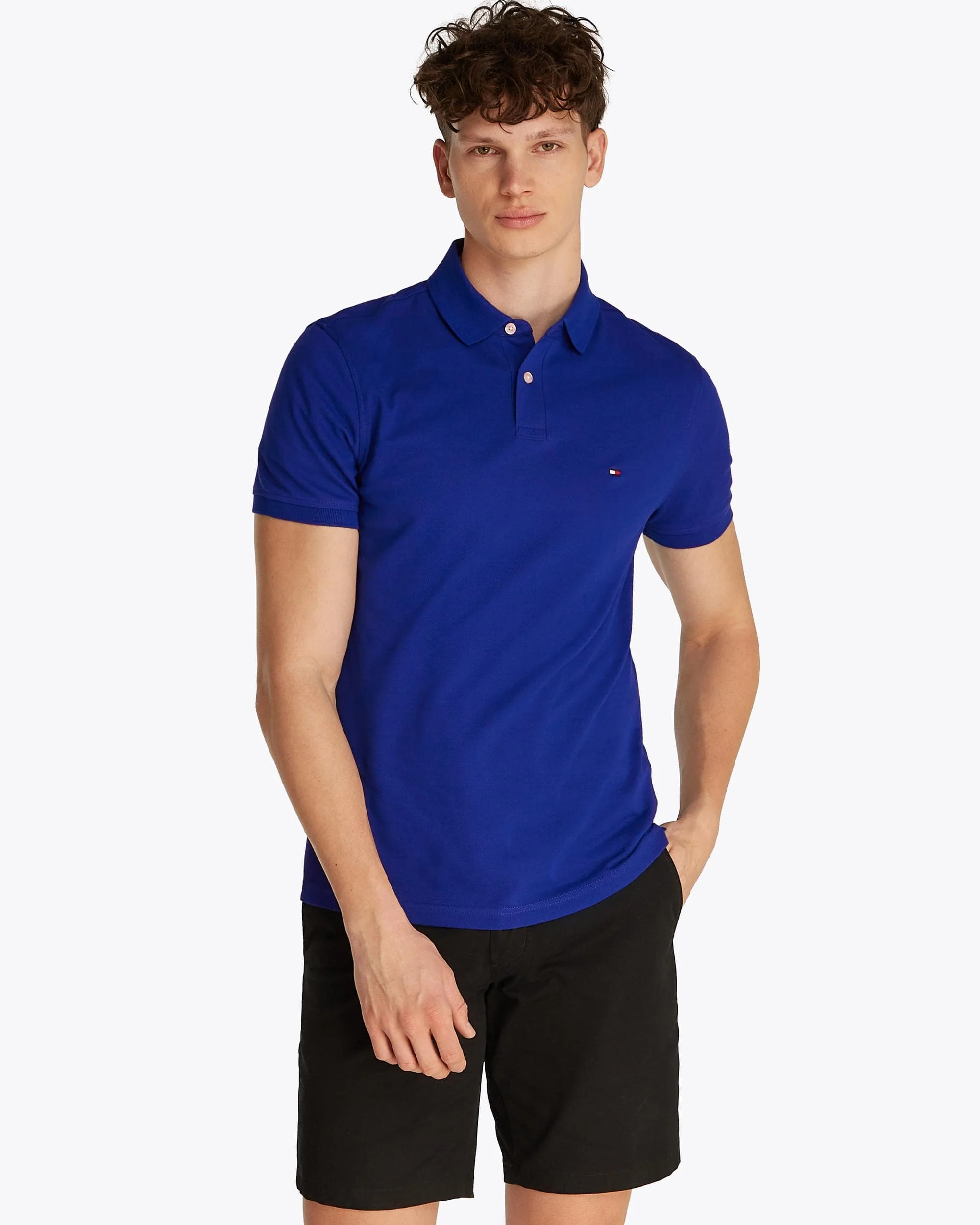 Tommy Hilfiger 1985 Regular Fit Mens Polo - Wedge Blue - Image 2