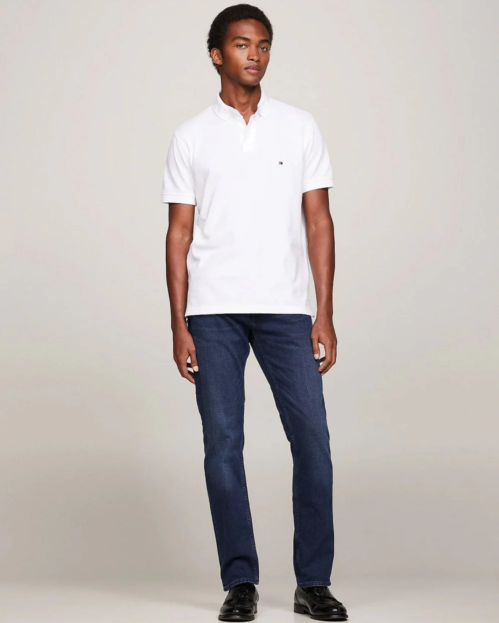 Tommy Hilfiger 1985 Regular Fit Mens Polo - White - Image 3