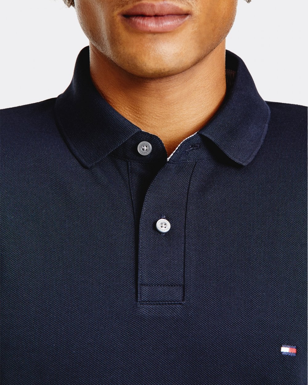 Tommy Hilfiger 1985 Regular Long Sleeve Mens Polo Shirt - Desert Sky - Image 2