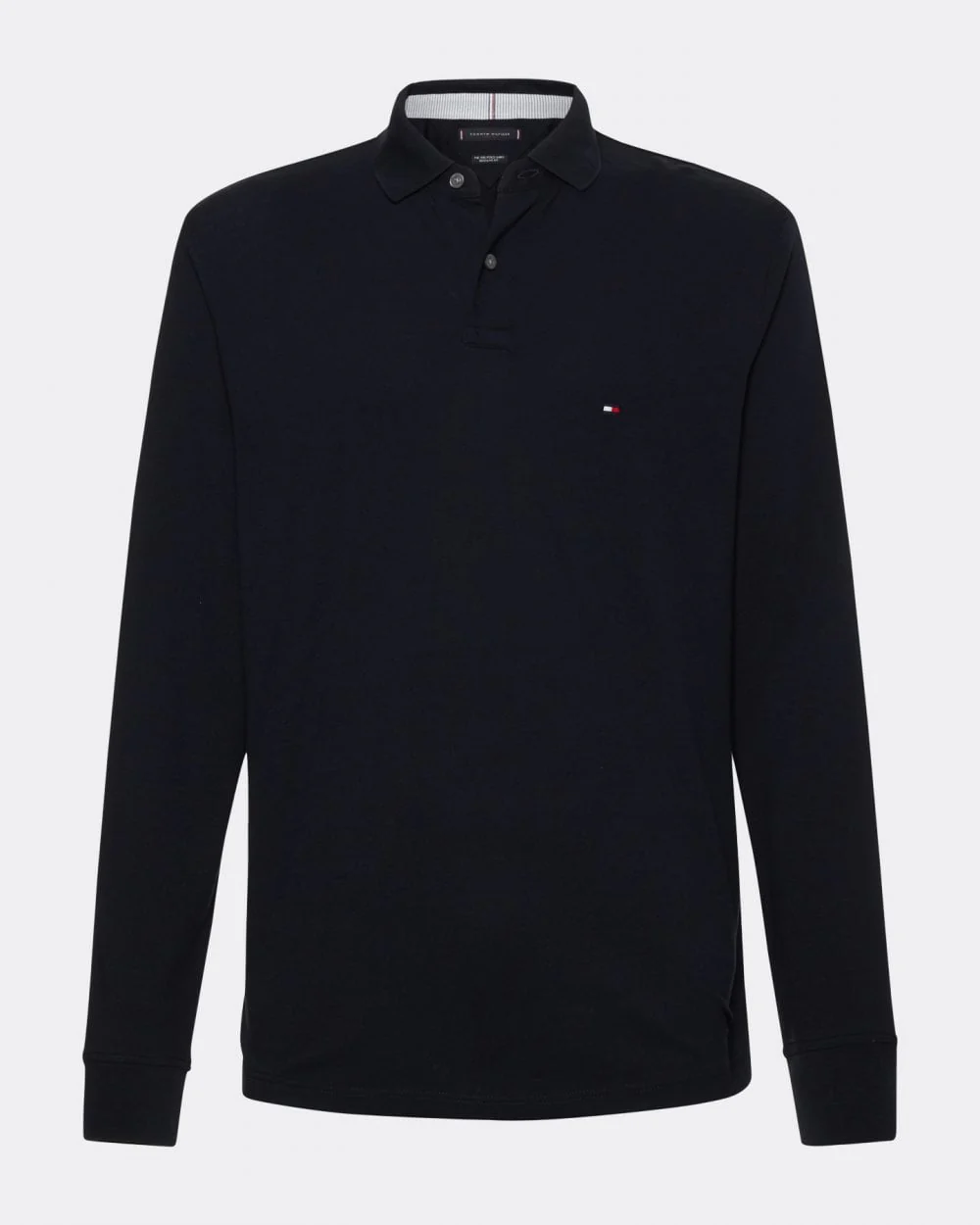 Tommy Hilfiger 1985 Regular Long Sleeve Mens Polo Shirt - Desert Sky - Image 4