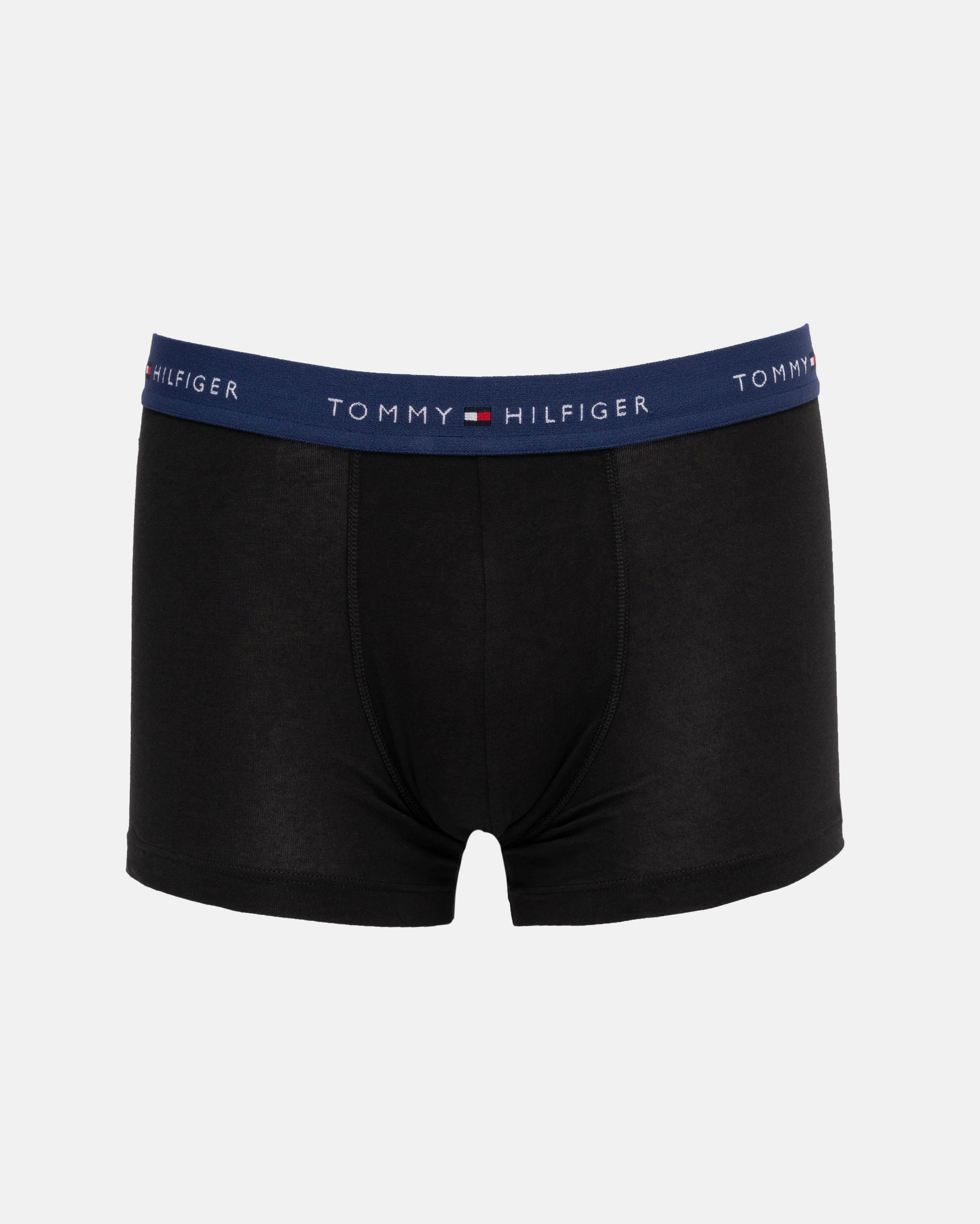 Tommy Hilfiger 3 Pack Mens Colour Waistband Trunks - B-Mint/Green/Navy - Image 3