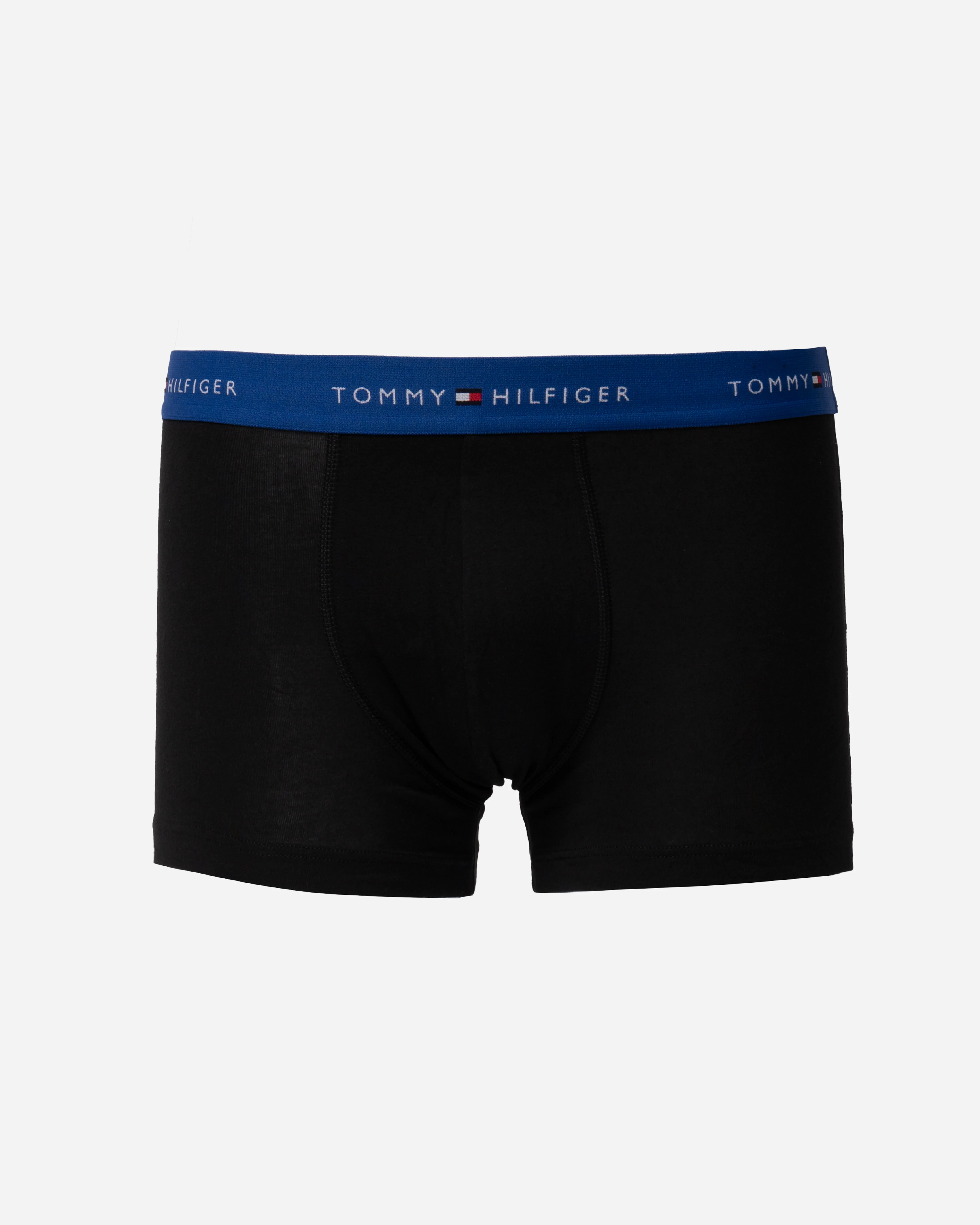 Tommy Hilfiger 3 Pack Mens Colour Waistband Trunks - B-Wine/Blue/Purple - Image 3