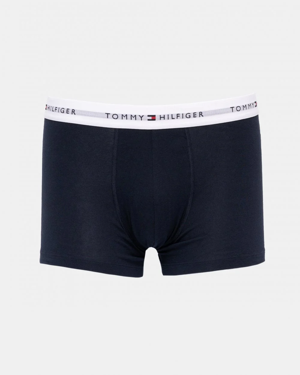 Tommy Hilfiger 3 Pack Mens Colour Waistband Trunks - Primary Red/White/Desert Sky - Image 3