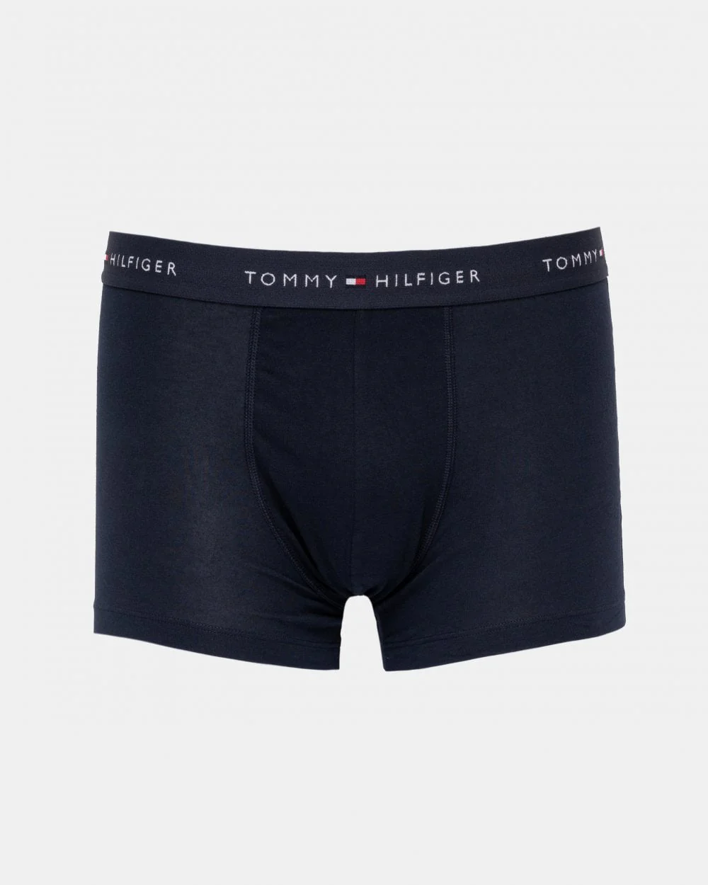 Tommy Hilfiger 3 Pack Mens Colour Waistband Trunks - Primary Red/White/Desert Sky - Image 4