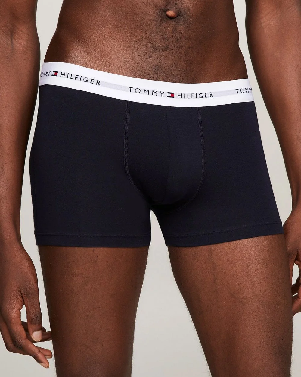 Tommy Hilfiger 3 Pack Mens Contrast Trunks - Desert Sky/Desert Sky/Desert Sky - Image 2