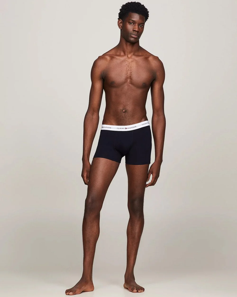 Tommy Hilfiger 3 Pack Mens Contrast Trunks - Desert Sky/Desert Sky/Desert Sky - Image 4
