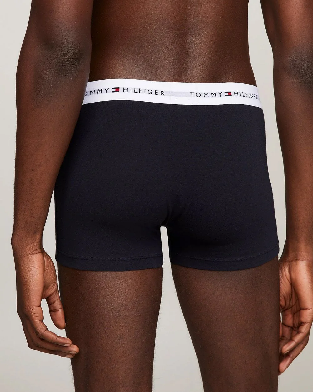 Tommy Hilfiger 3 Pack Mens Contrast Trunks - Desert Sky/Desert Sky/Desert Sky - Image 5