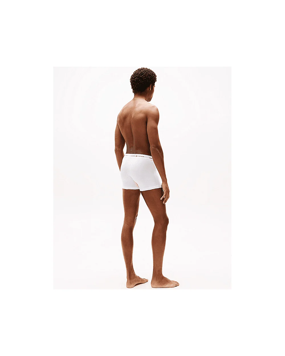 Tommy Hilfiger 3 Pack Mens Contrast Trunks - White/White/White - Image 3