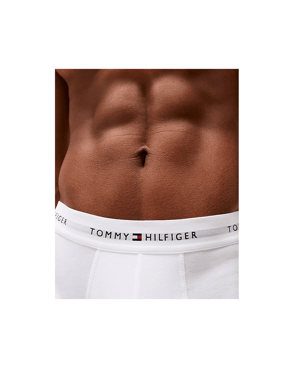 Tommy Hilfiger 3 Pack Mens Contrast Trunks - White/White/White - Image 4