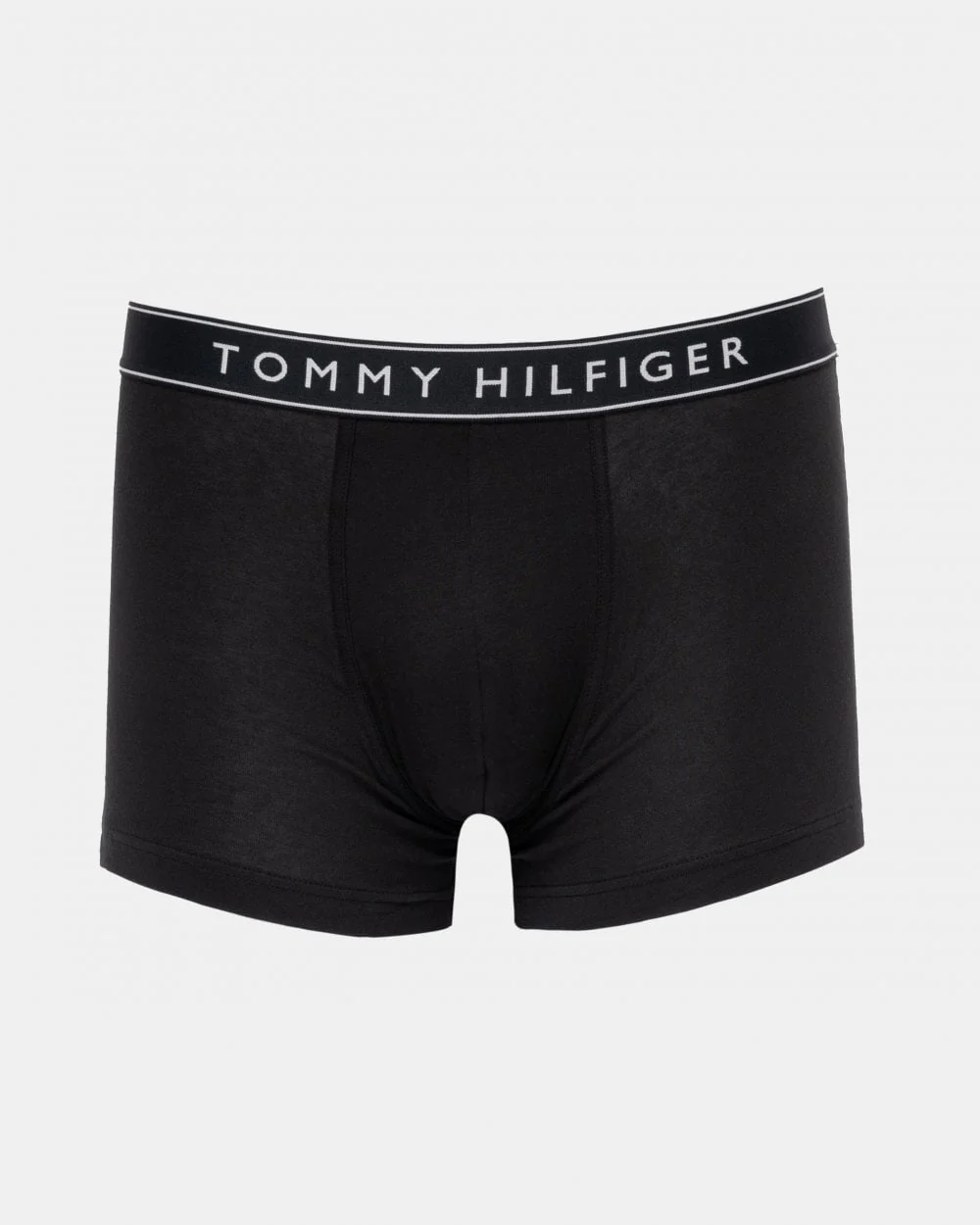 Tommy Hilfiger 3 Pack Mens Tonal Trunks - Mid Heather/ Black/ TH White - Image 2