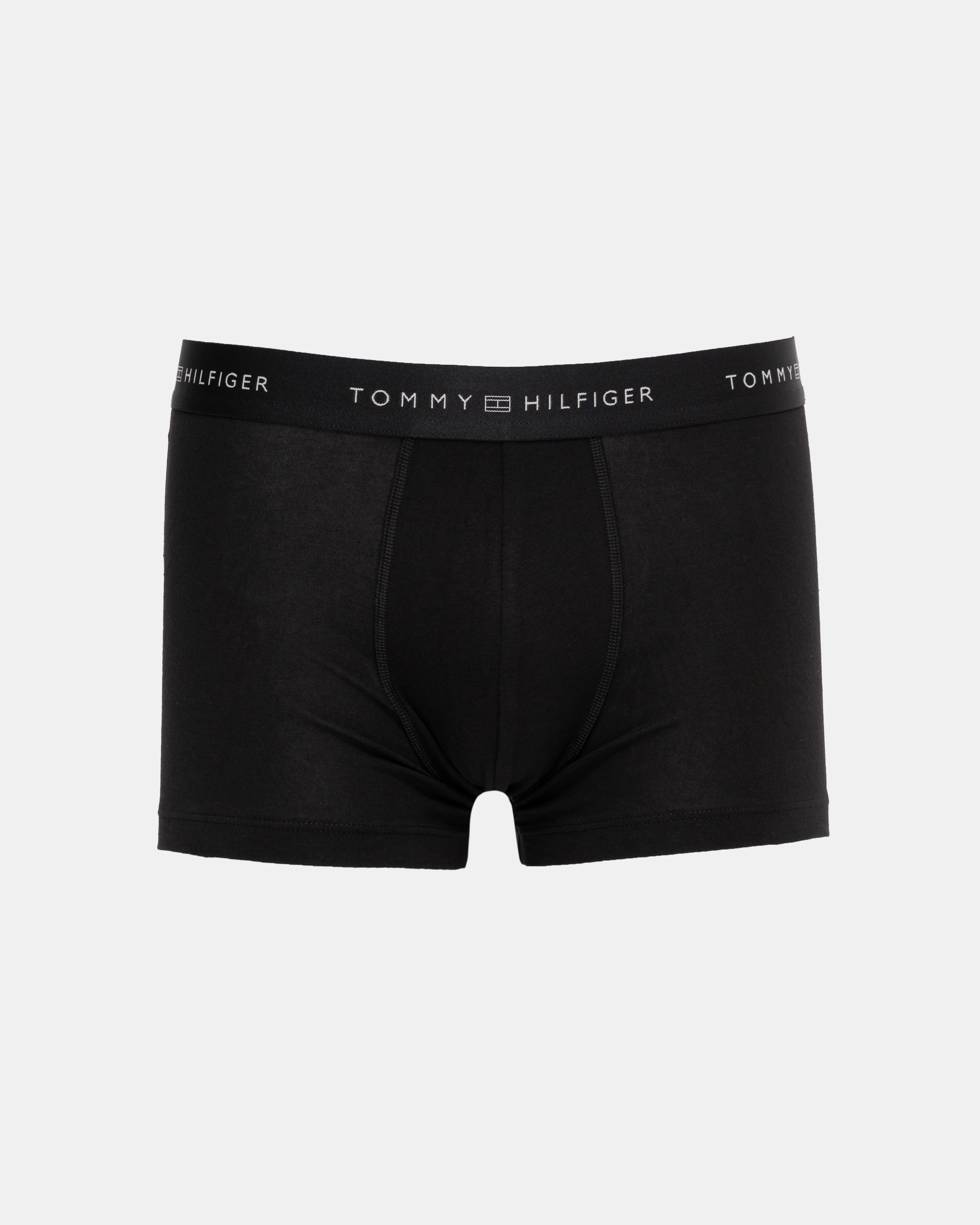 Tommy Hilfiger 3 Pack Metallic Waistband Mens Trunks - B-Black/Desert Sky/Silver - Image 5