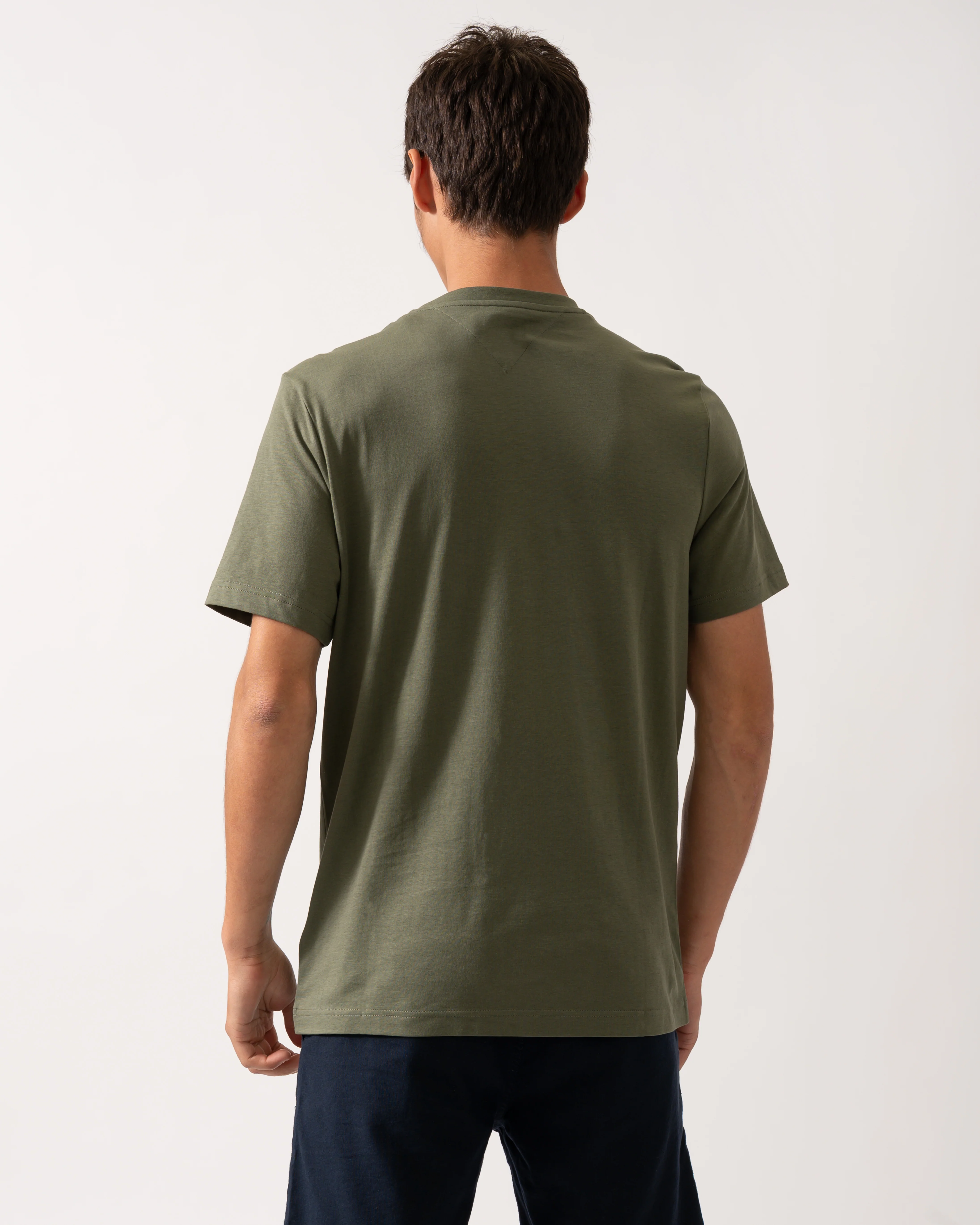 Tommy Hilfiger Brand Love Hilfiger Mens Tee - Battle Green - Image 4