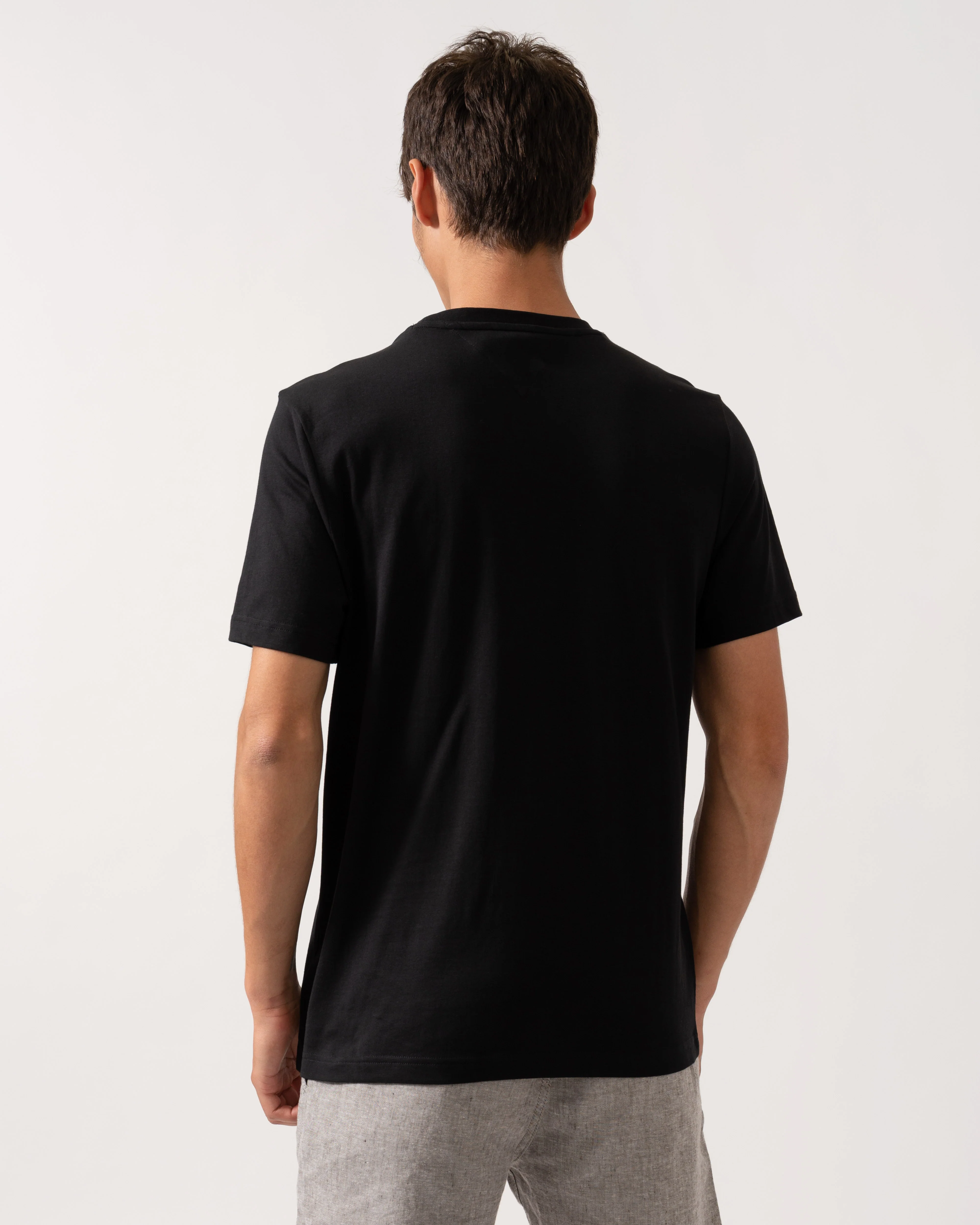 Tommy Hilfiger Brand Love Hilfiger Mens Tee - Black - Image 4