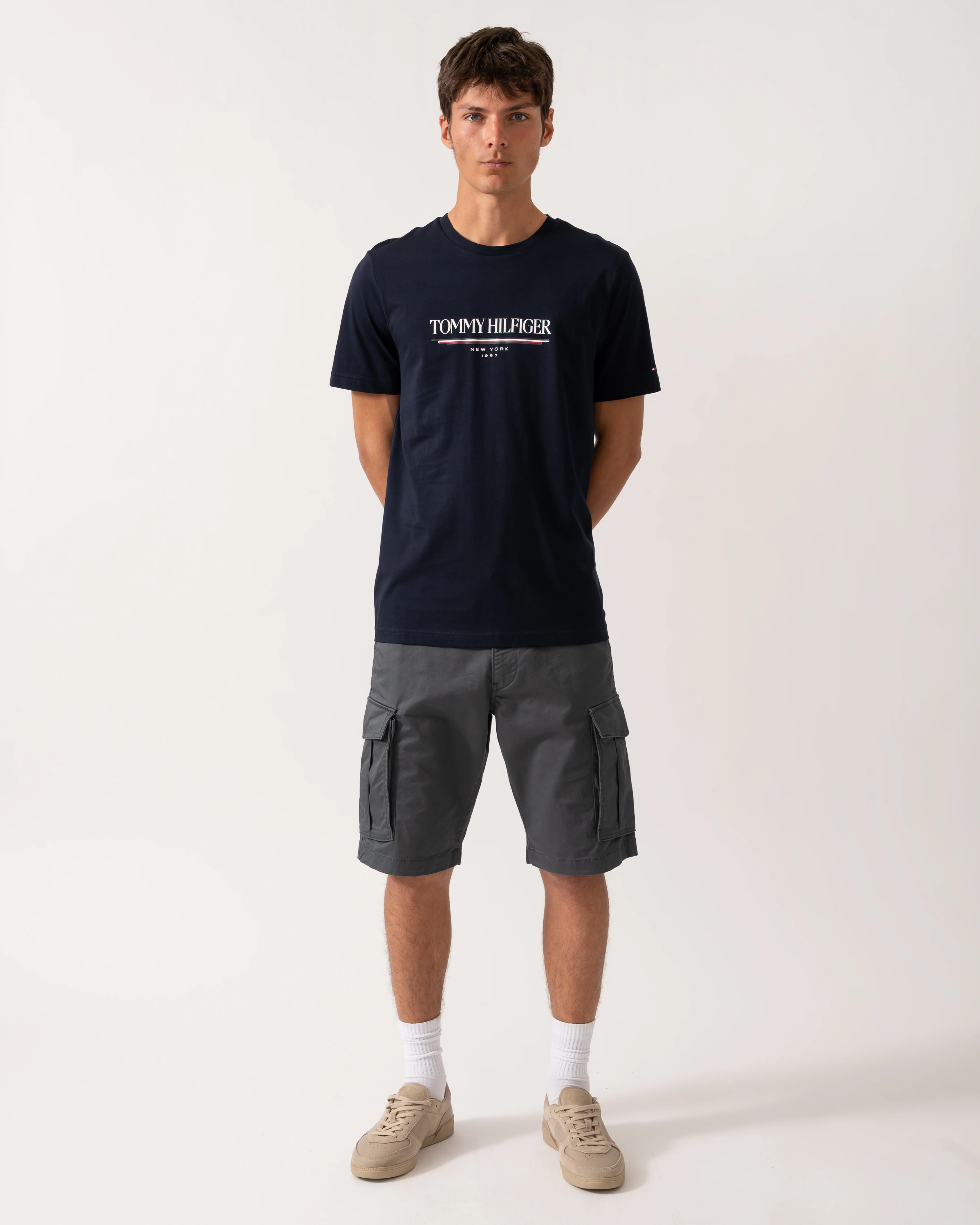 Tommy Hilfiger Brand Love Hilfiger Mens Tee - Desert Sky - Image 3