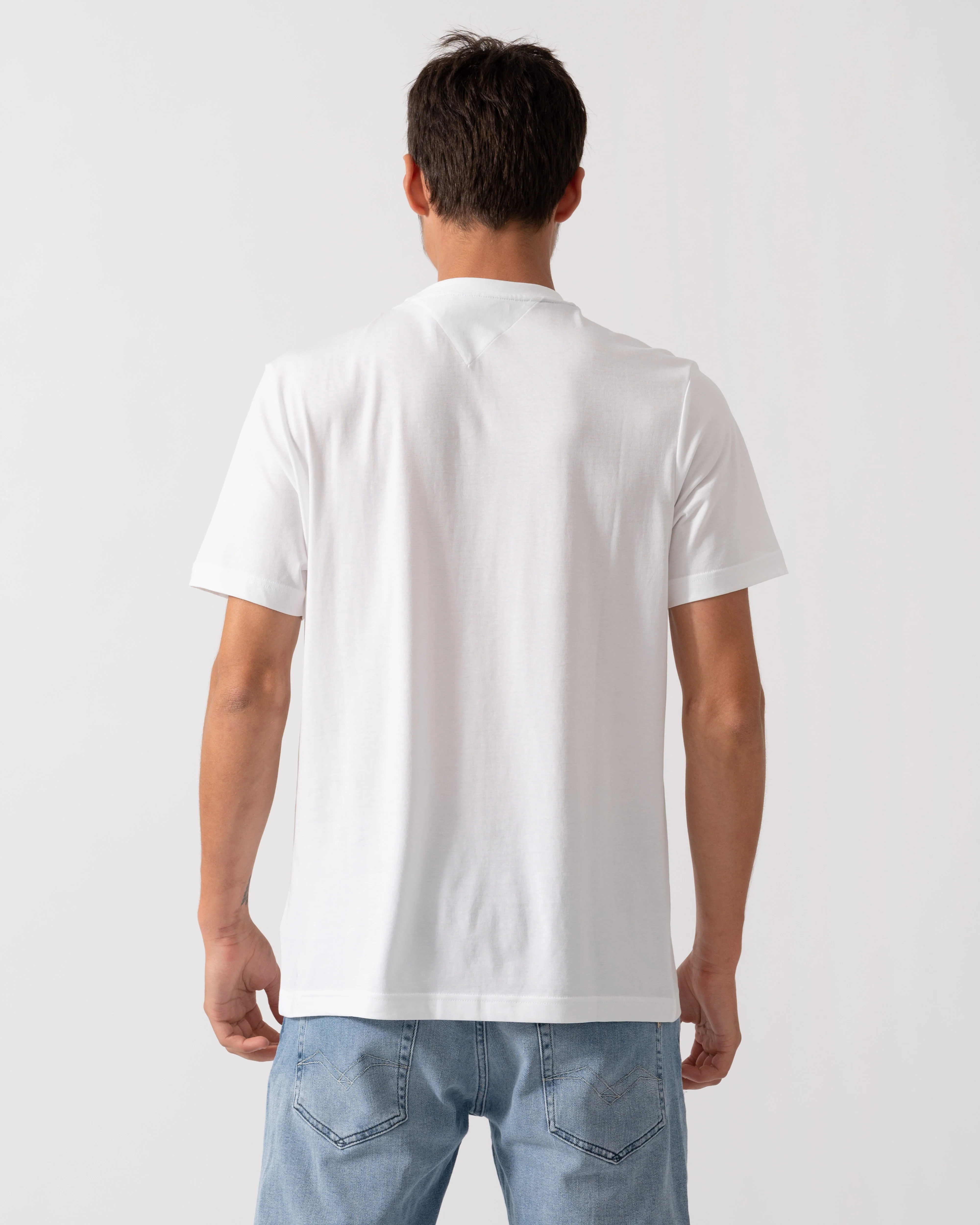 Tommy Hilfiger Brand Love Hilfiger Mens Tee - White - Image 4