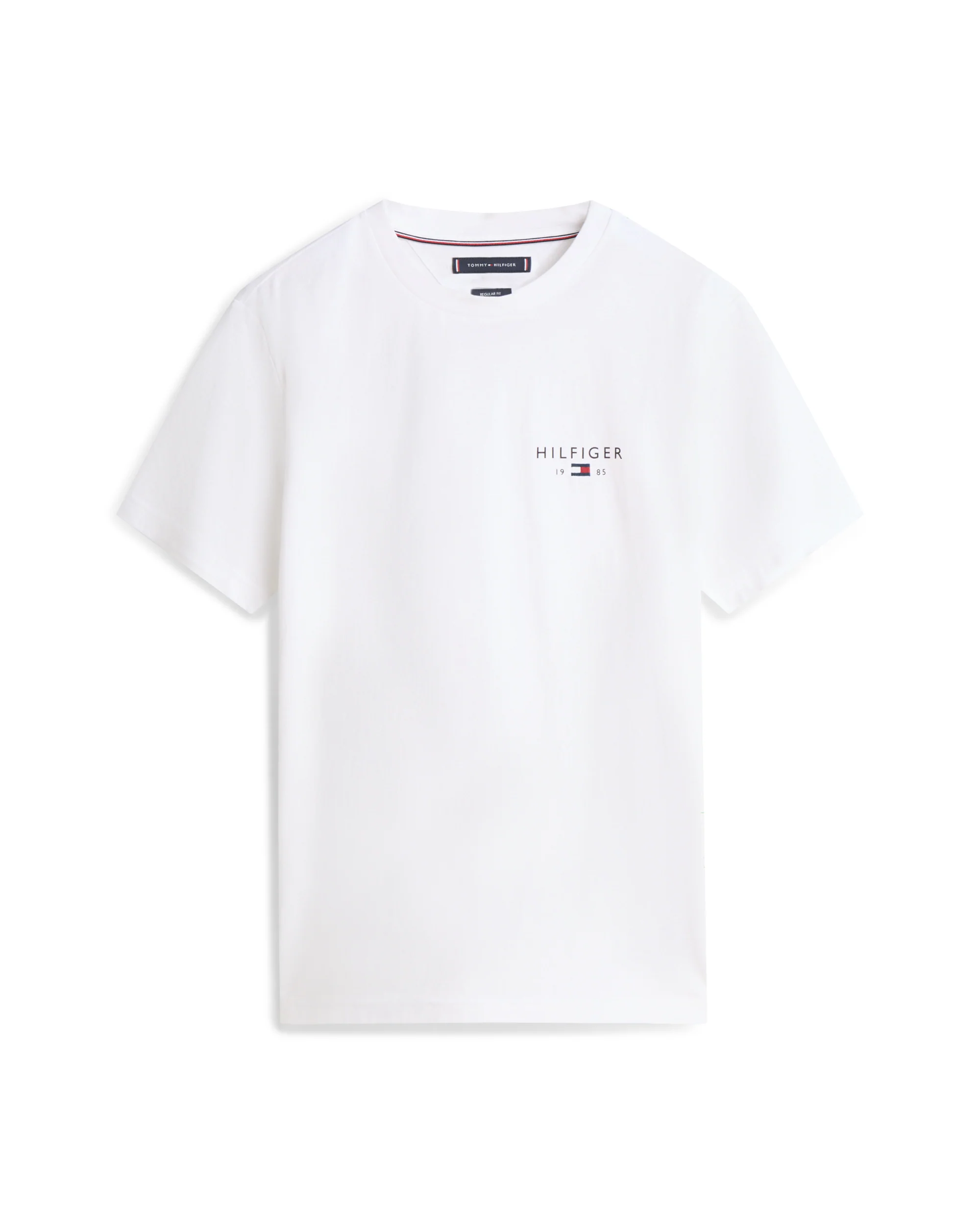 Tommy Hilfiger Brand Love Mens Small Hilfiger Logo T-Shirt - White - Image 5
