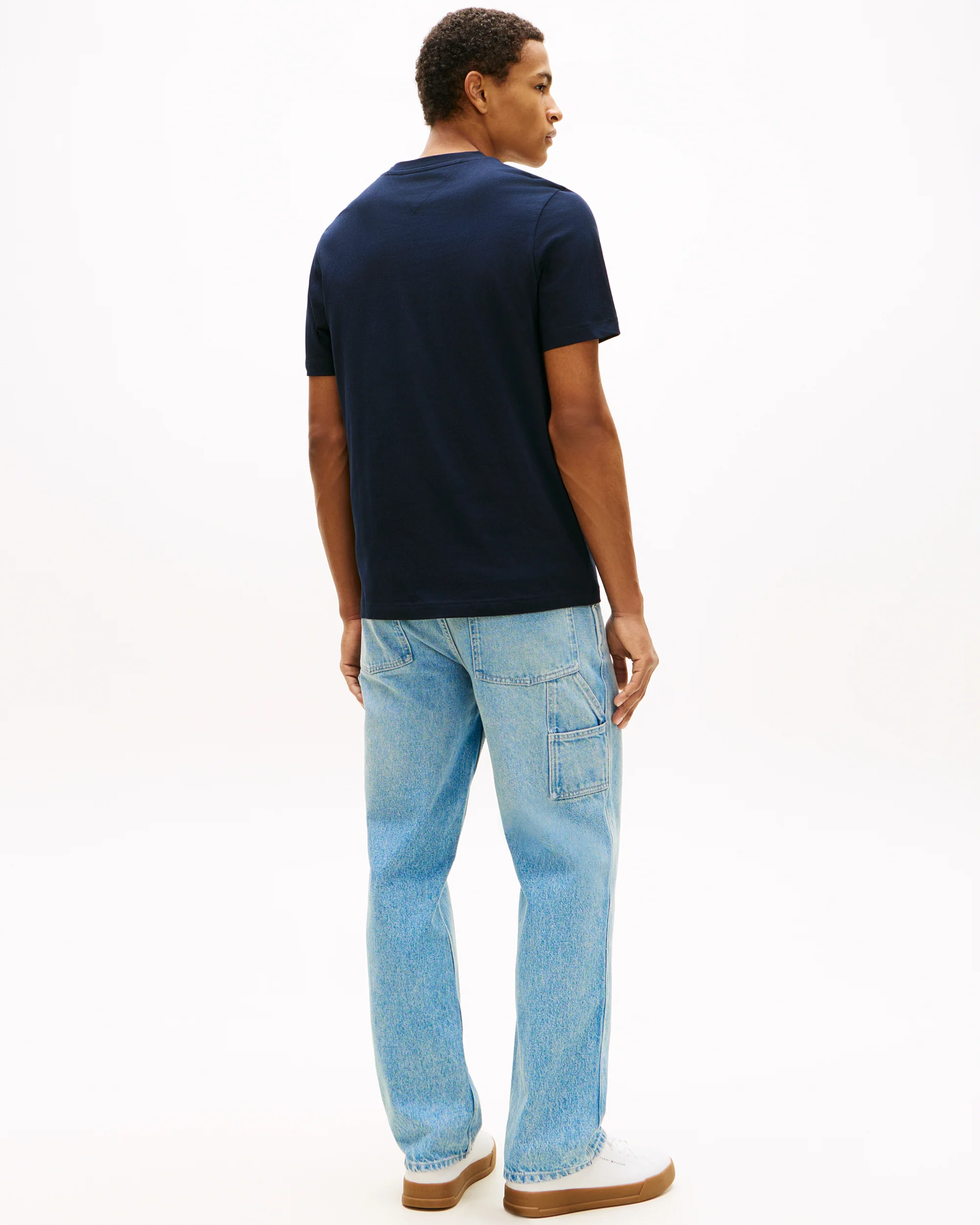 Tommy Hilfiger Brand Love Mono Stack Mens T-Shirt - Desert Sky - Image 4