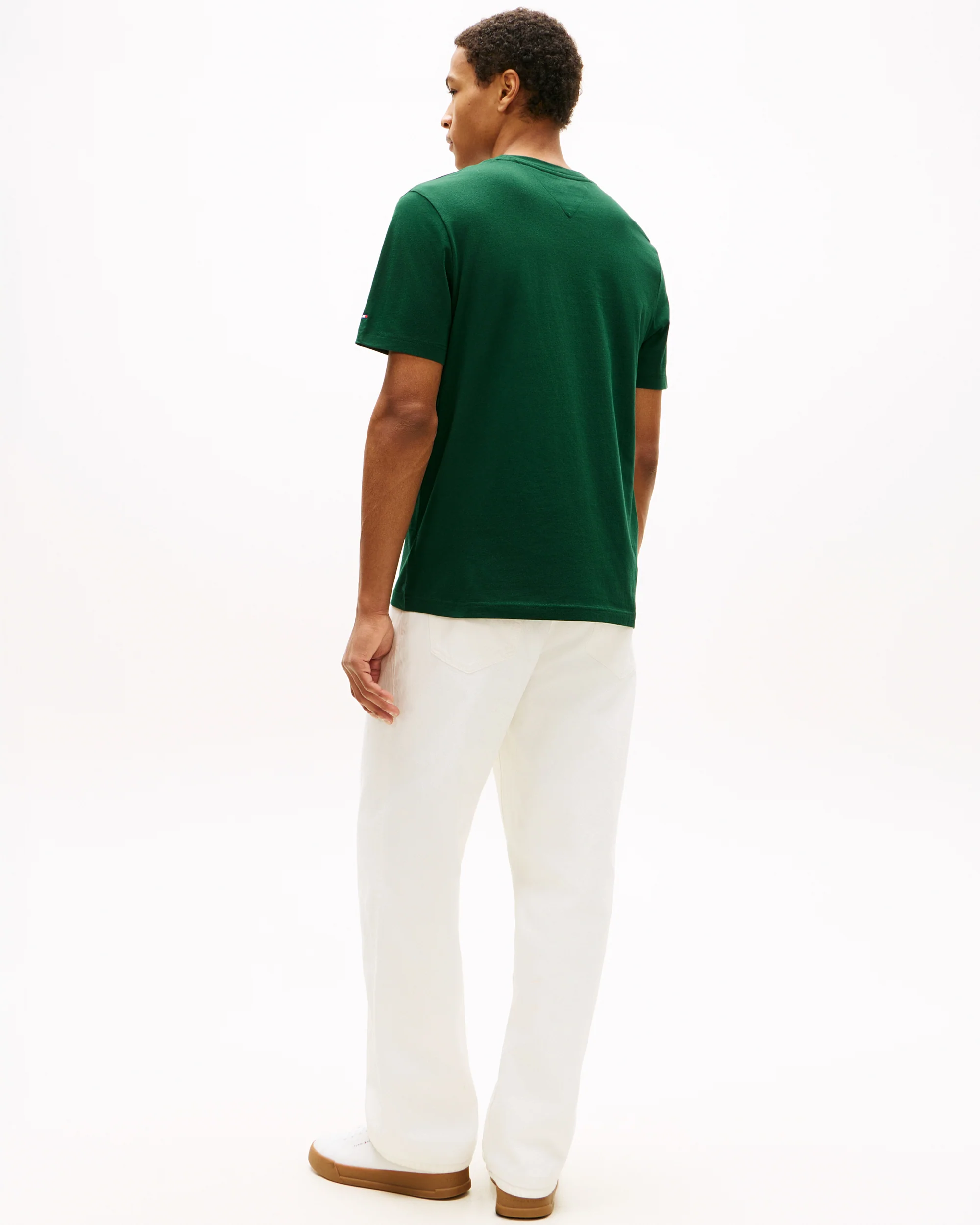 Tommy Hilfiger Brand Love Mono Stack Mens T-Shirt - Nocturnal Green - Image 4