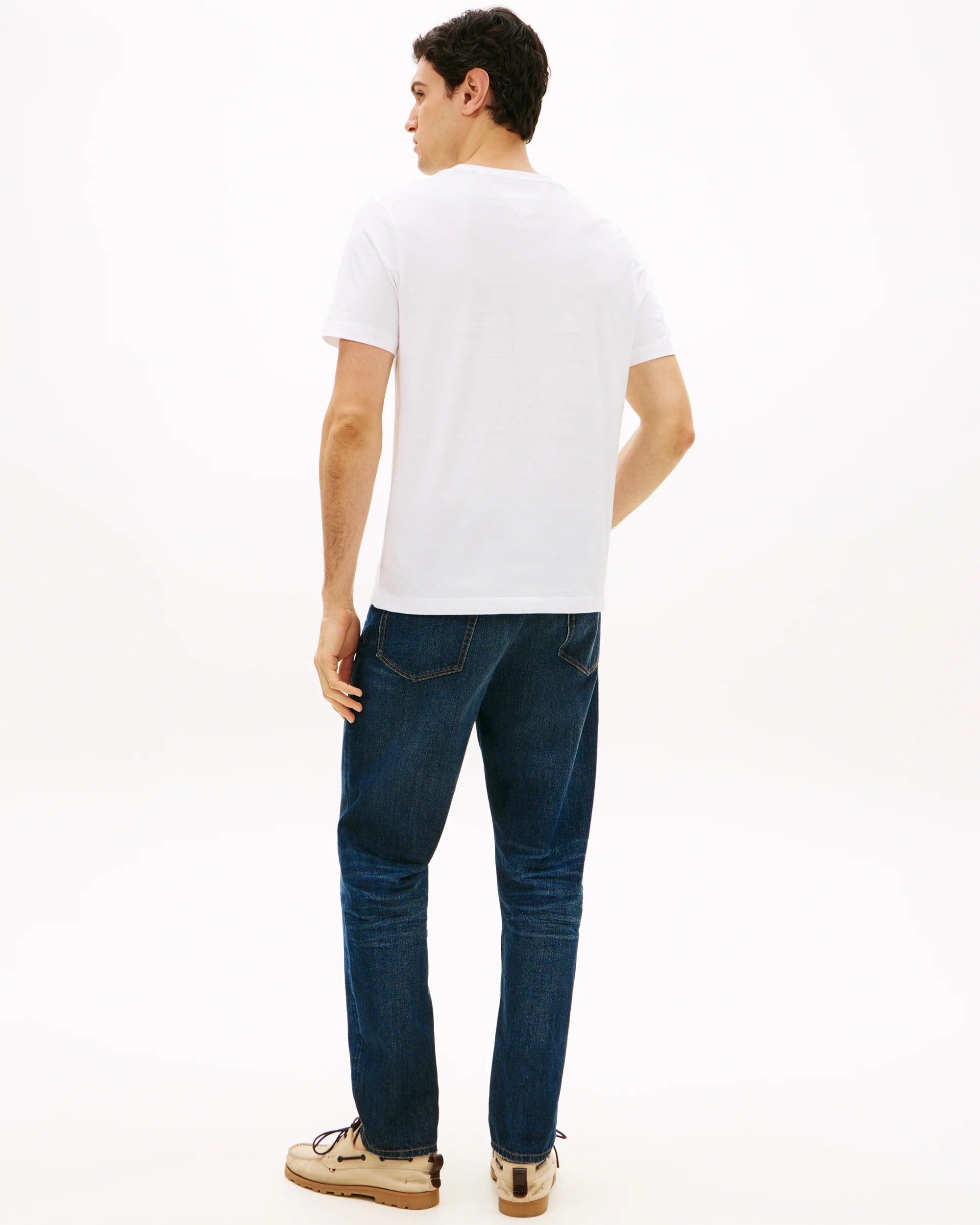 Tommy Hilfiger Brand Love Mono Stack Mens T-Shirt - White - Image 4