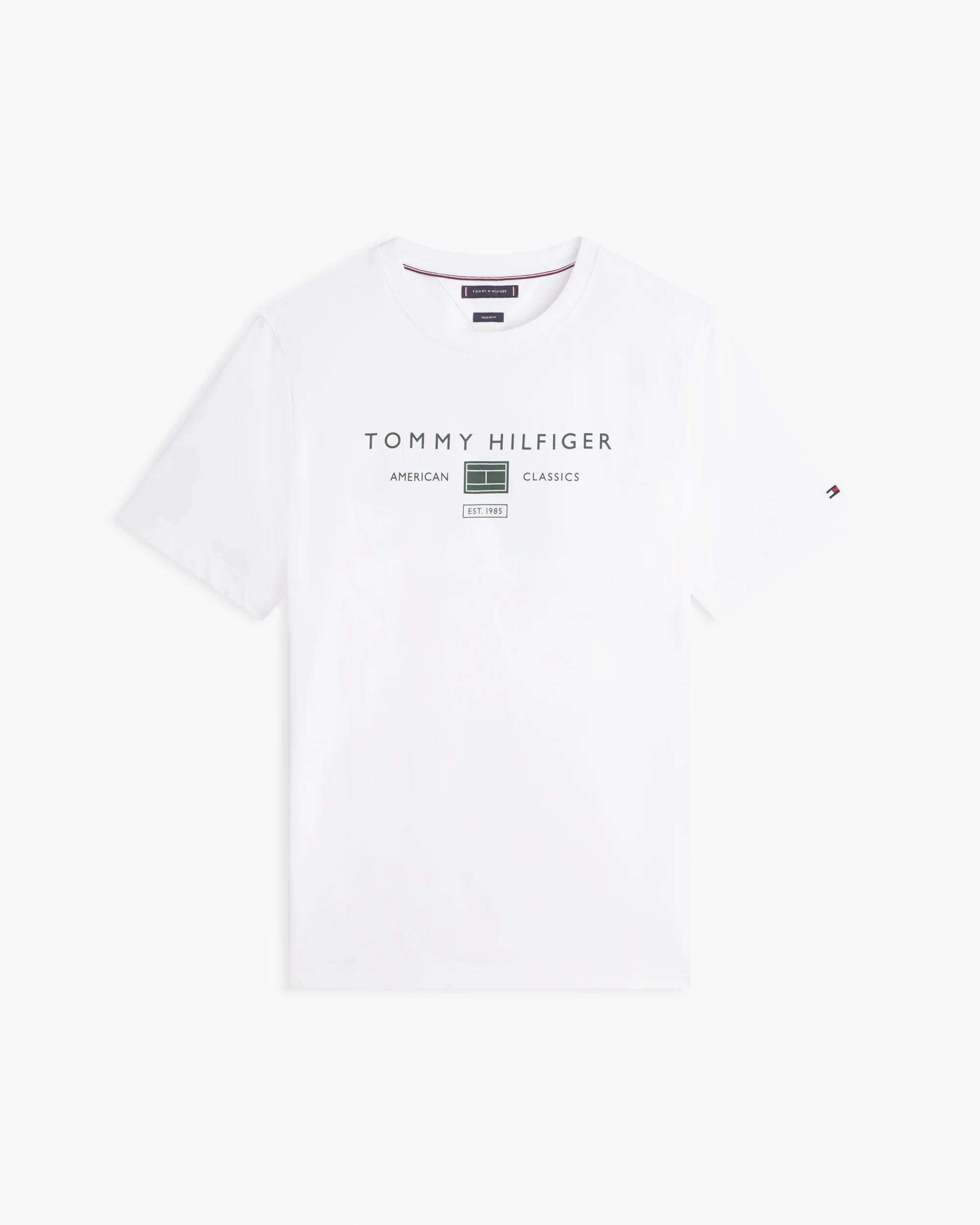 Tommy Hilfiger Brand Love Mono Stack Mens T-Shirt - White - Image 5