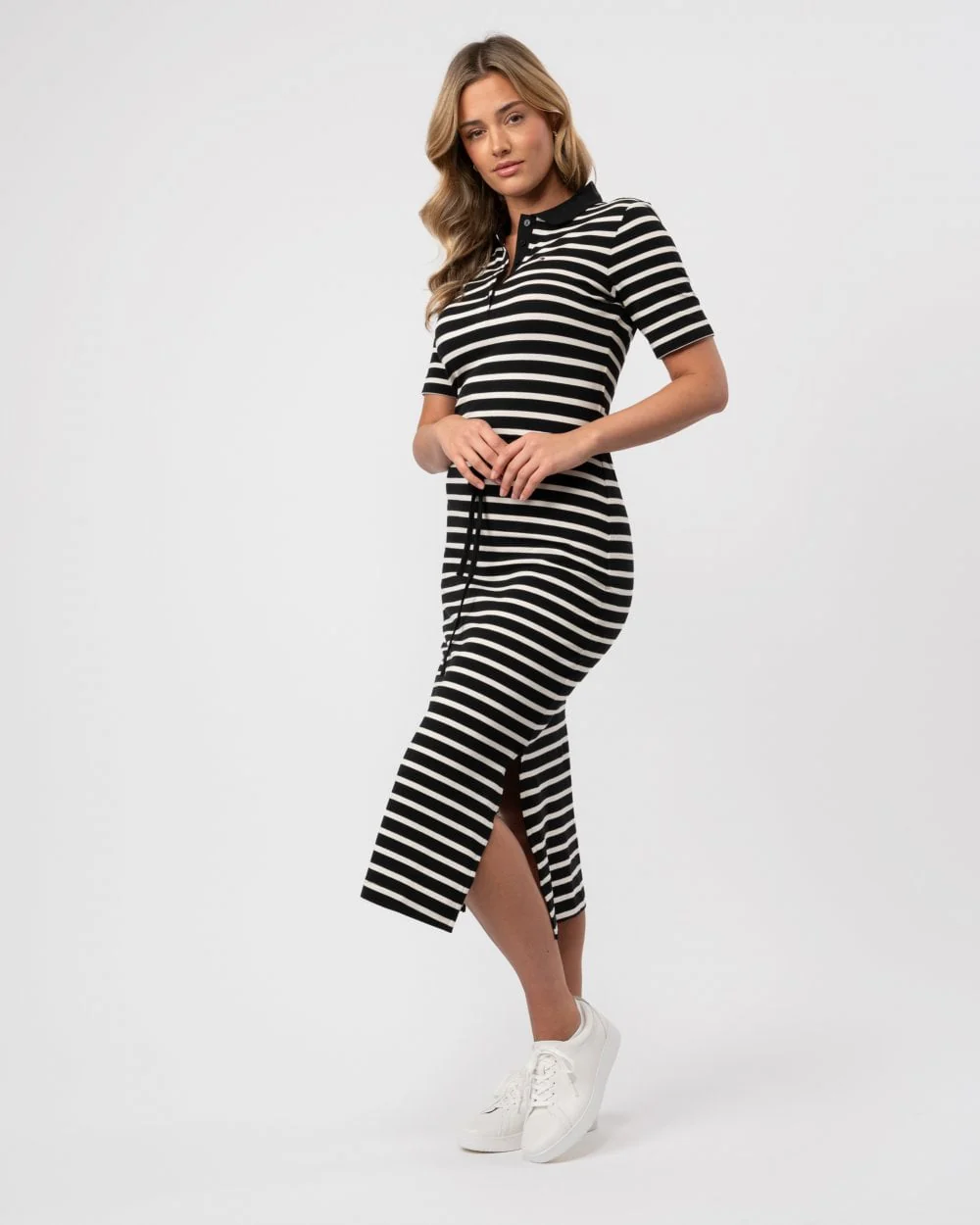 Tommy Hilfiger Breton Womens Midi Polo Dress - Image 3