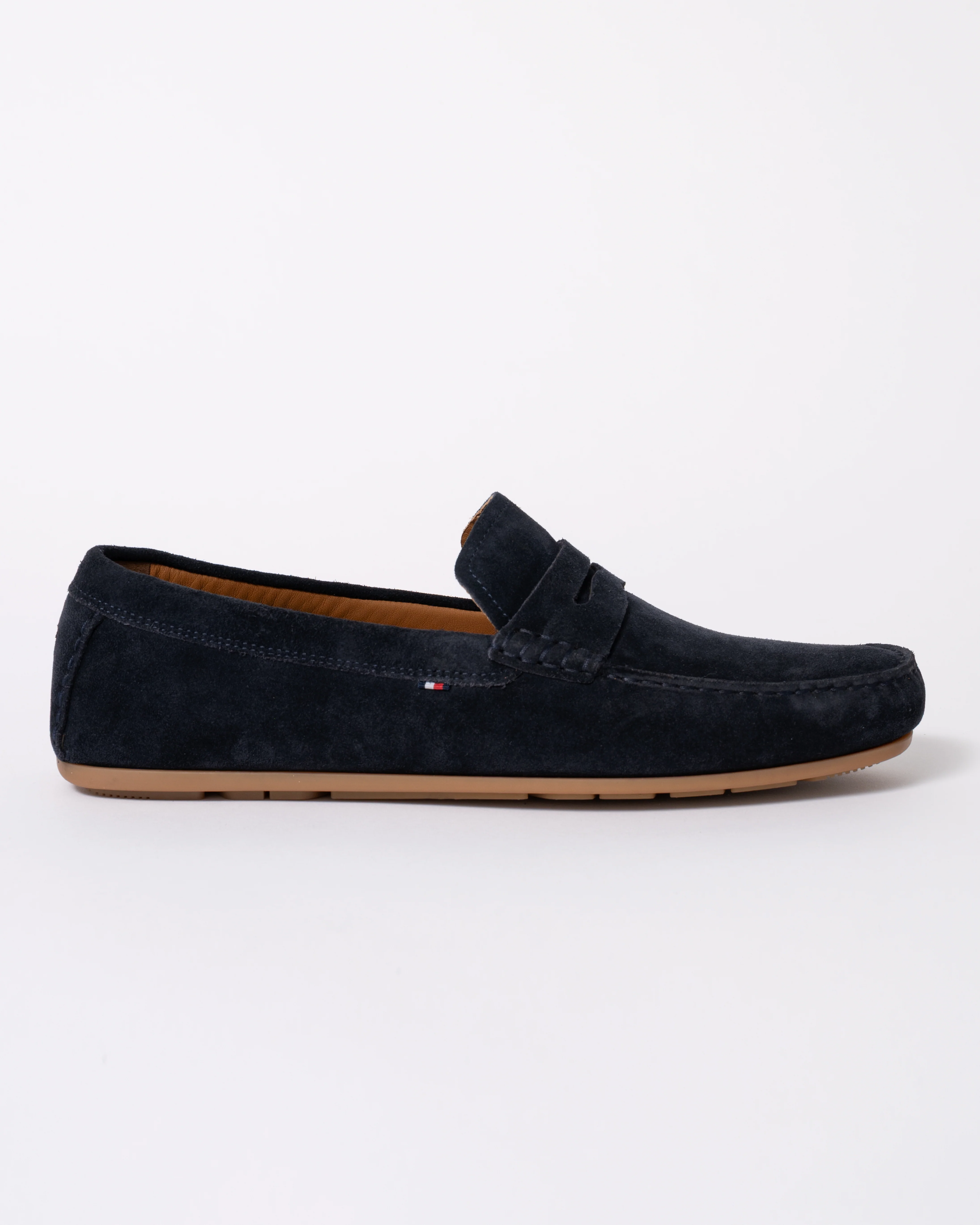 Tommy Hilfiger Casual Hilfiger Suede Mens Driving Shoes - Desert Sky - Image 3