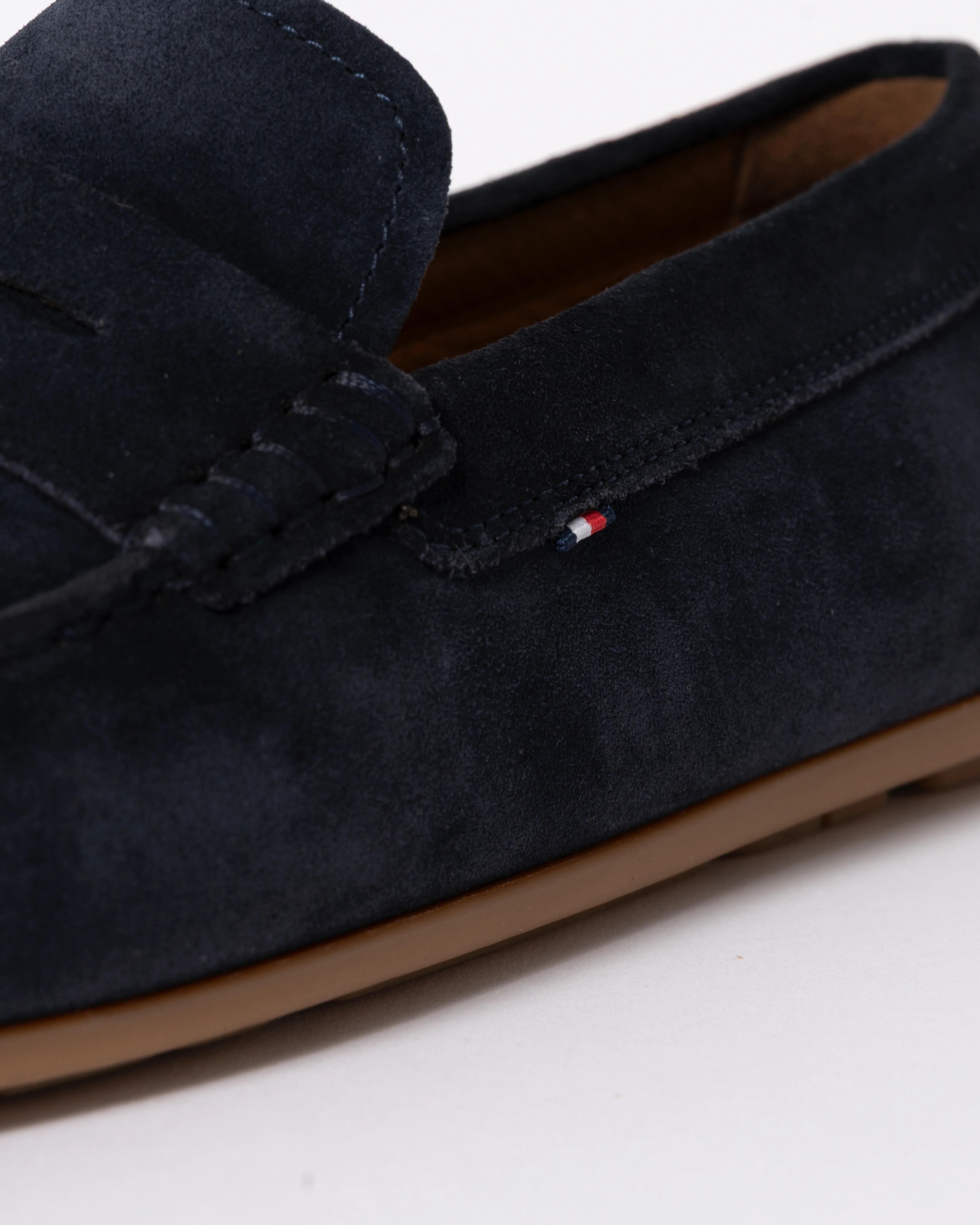 Tommy Hilfiger Casual Hilfiger Suede Mens Driving Shoes - Desert Sky - Image 5