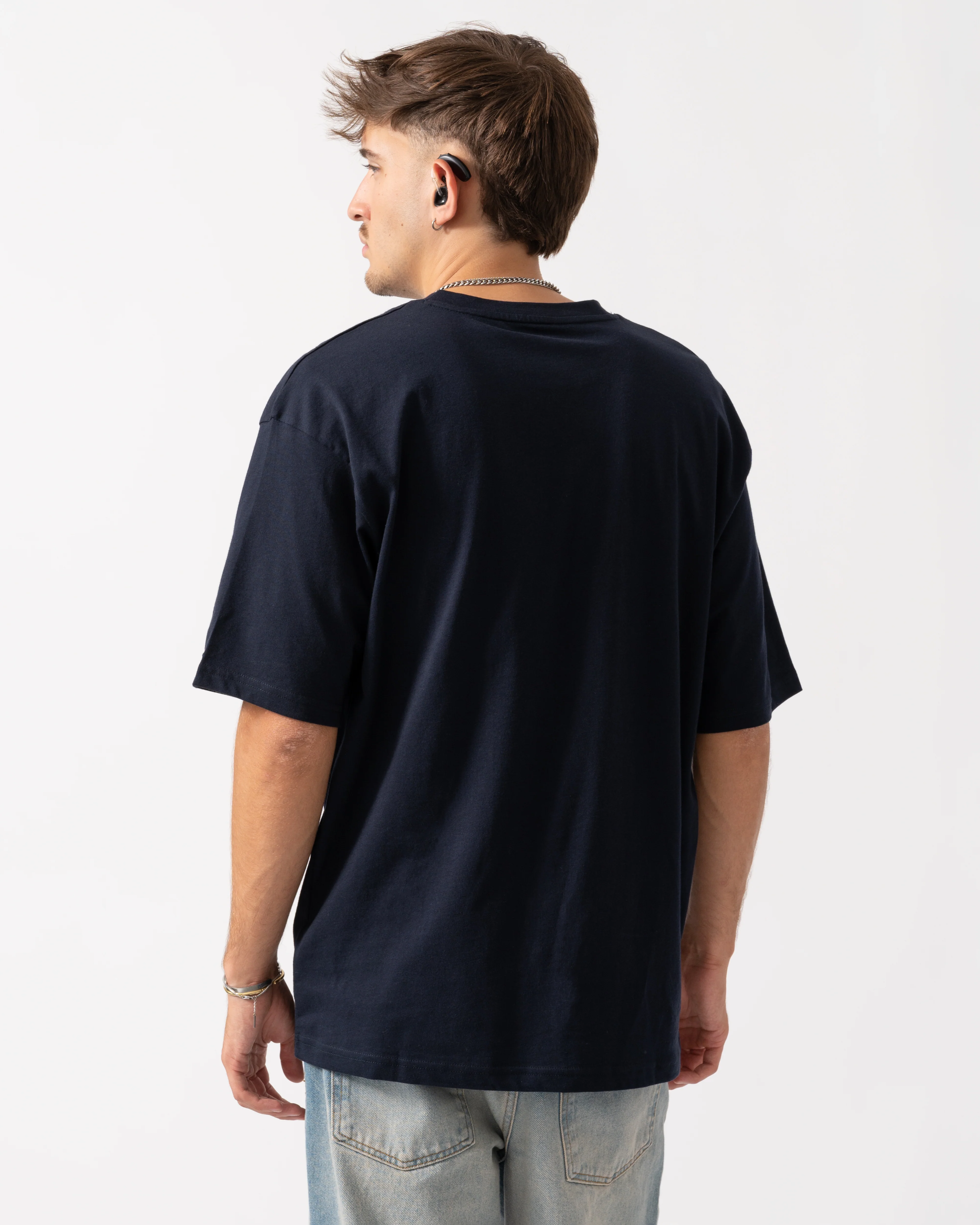 Tommy Hilfiger Contrast Logo Mens T-Shirt - Desert Sky - Image 4