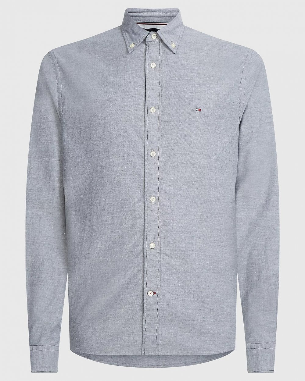 Tommy Hilfiger Core 1985 Flex Mens Long Sleeve Oxford Shirt - Desert Sky - Image 5