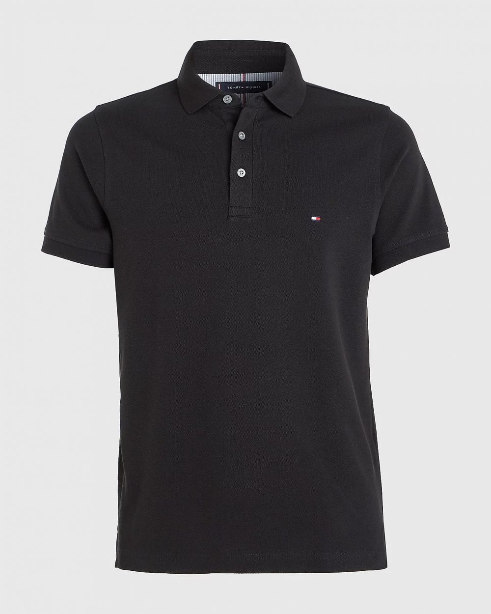 Tommy Hilfiger Core 1985 Slim Mens Polo Shirt - Black - Image 5