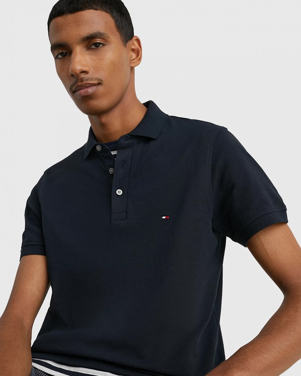 Tommy Hilfiger Core 1985 Slim Mens Polo Shirt - Desert Sky - Image 2