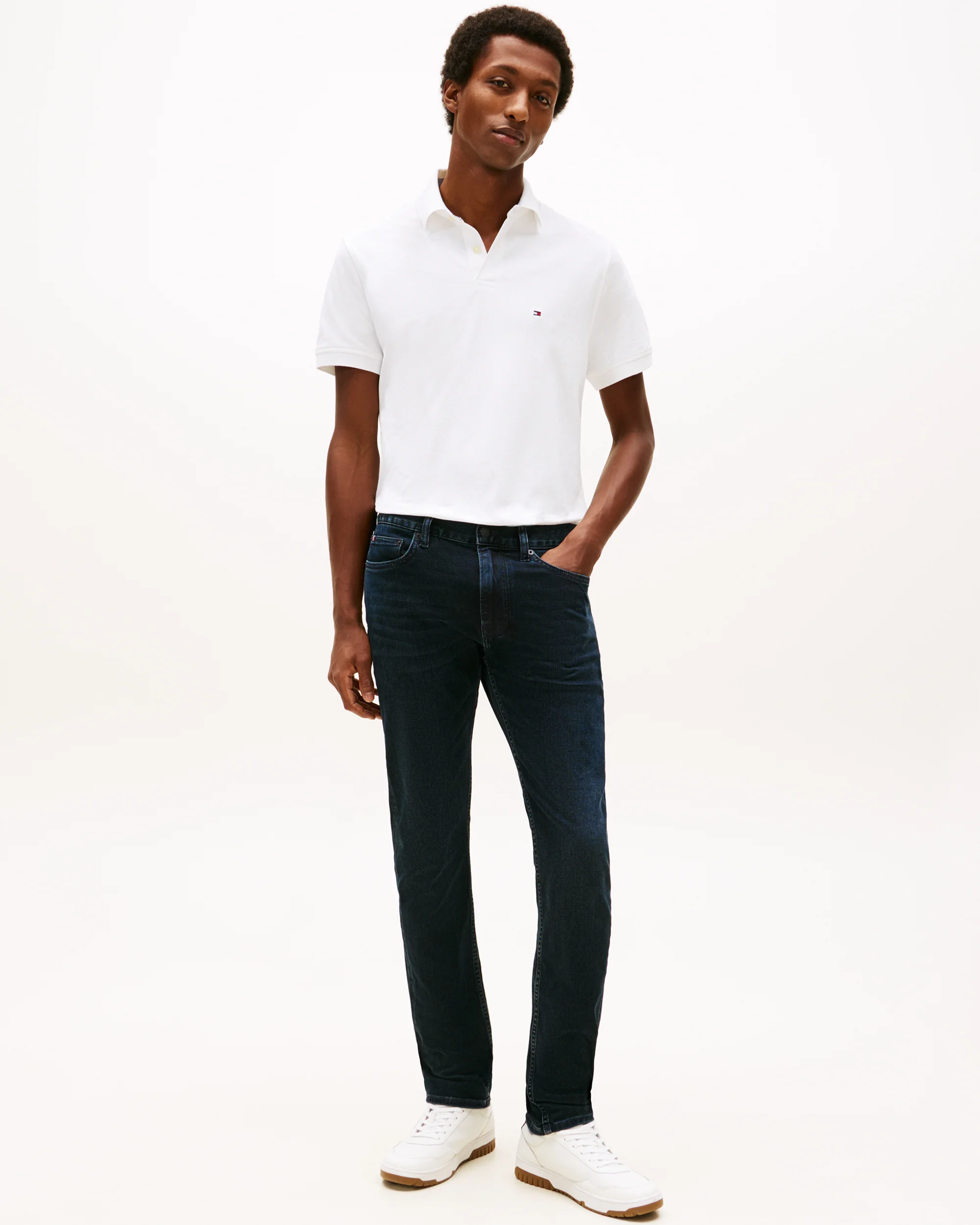 Tommy Hilfiger Core Denton Mens Straight Leg Jeans - Blue Black - Image 3