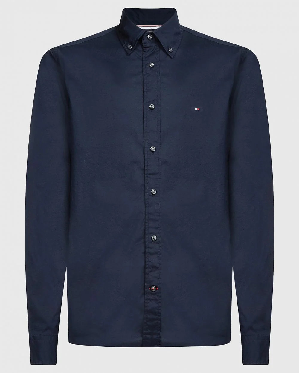 Tommy Hilfiger Core Flex Mens Long Sleeve Poplin Shirt - Desert Sky - Image 5