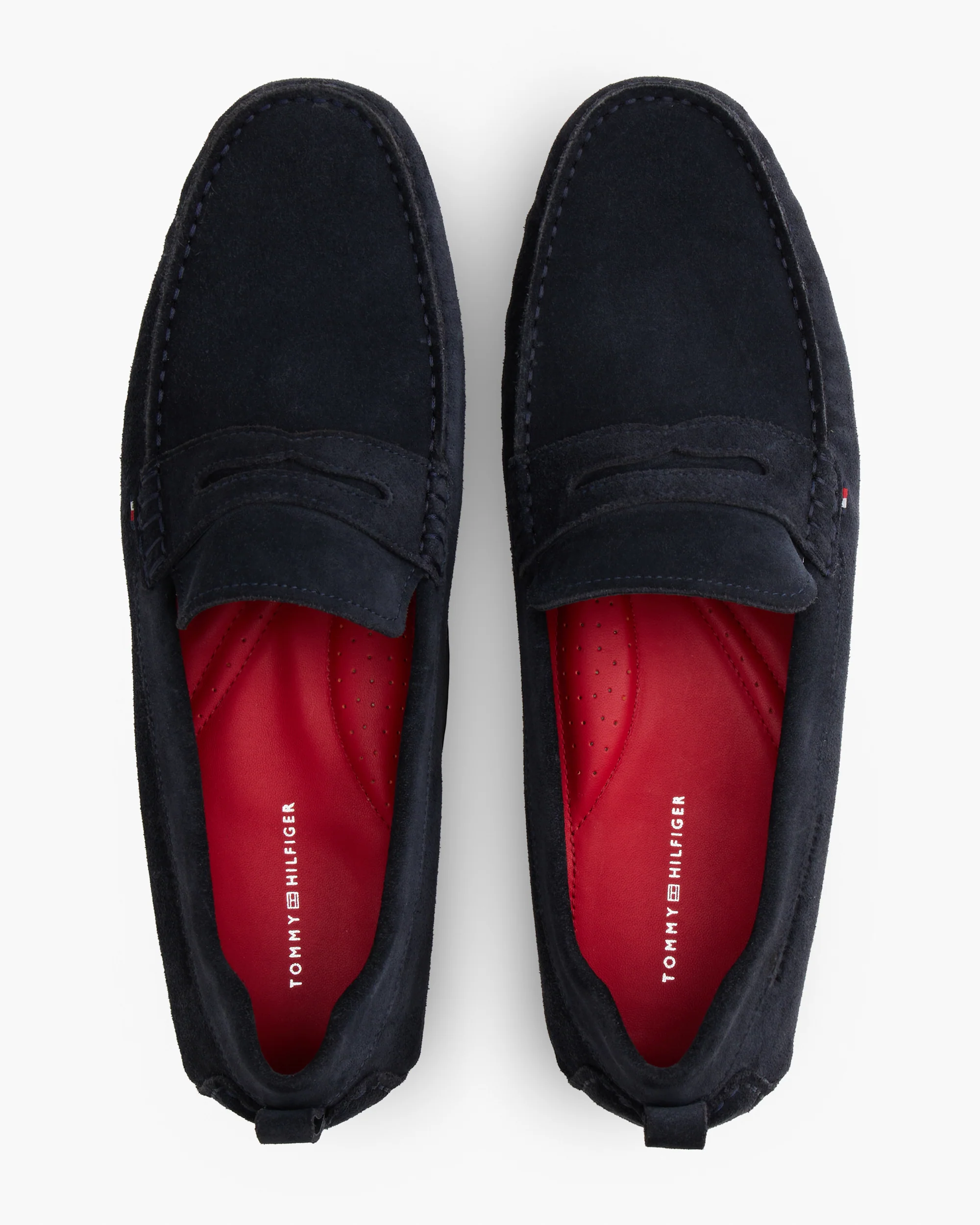 Tommy Hilfiger Core Hilfiger Mens Suede Driver - Desert Sky - Image 2