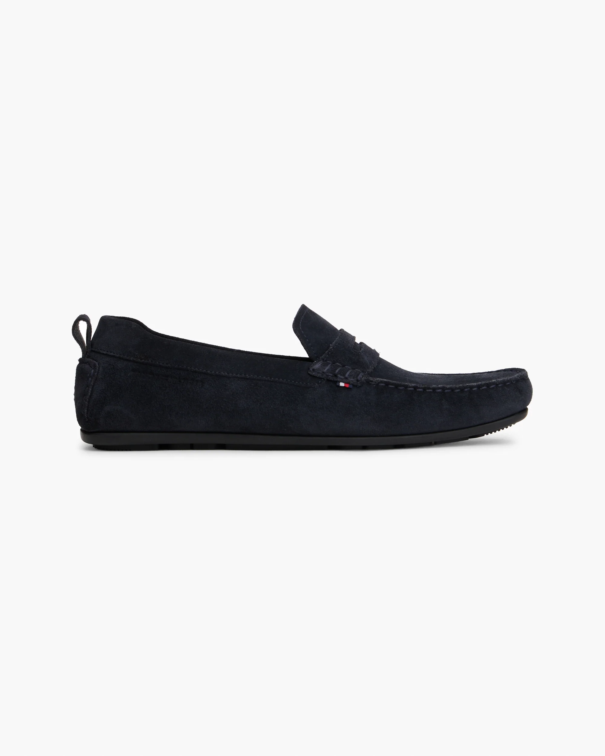 Tommy Hilfiger Core Hilfiger Mens Suede Driver - Desert Sky - Image 6