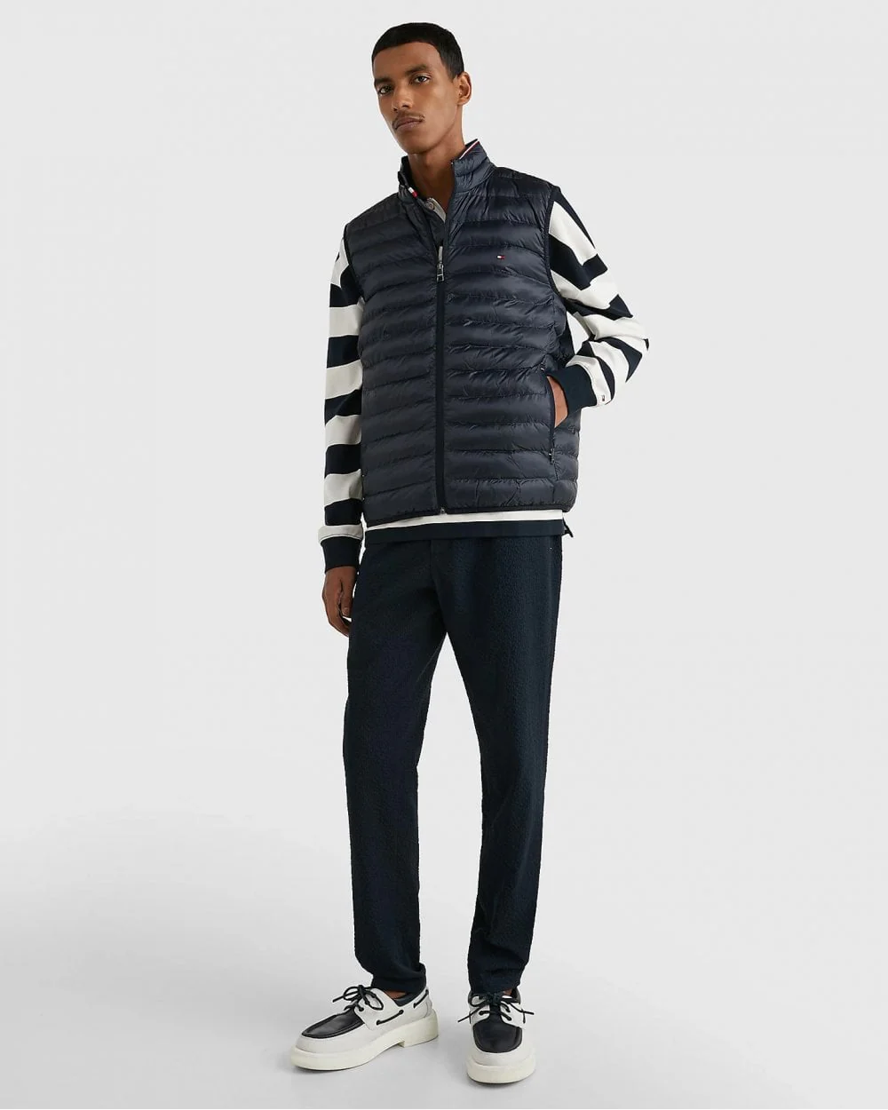 Tommy Hilfiger Core Packable Mens Circular Gilet - Desert Sky - Image 3