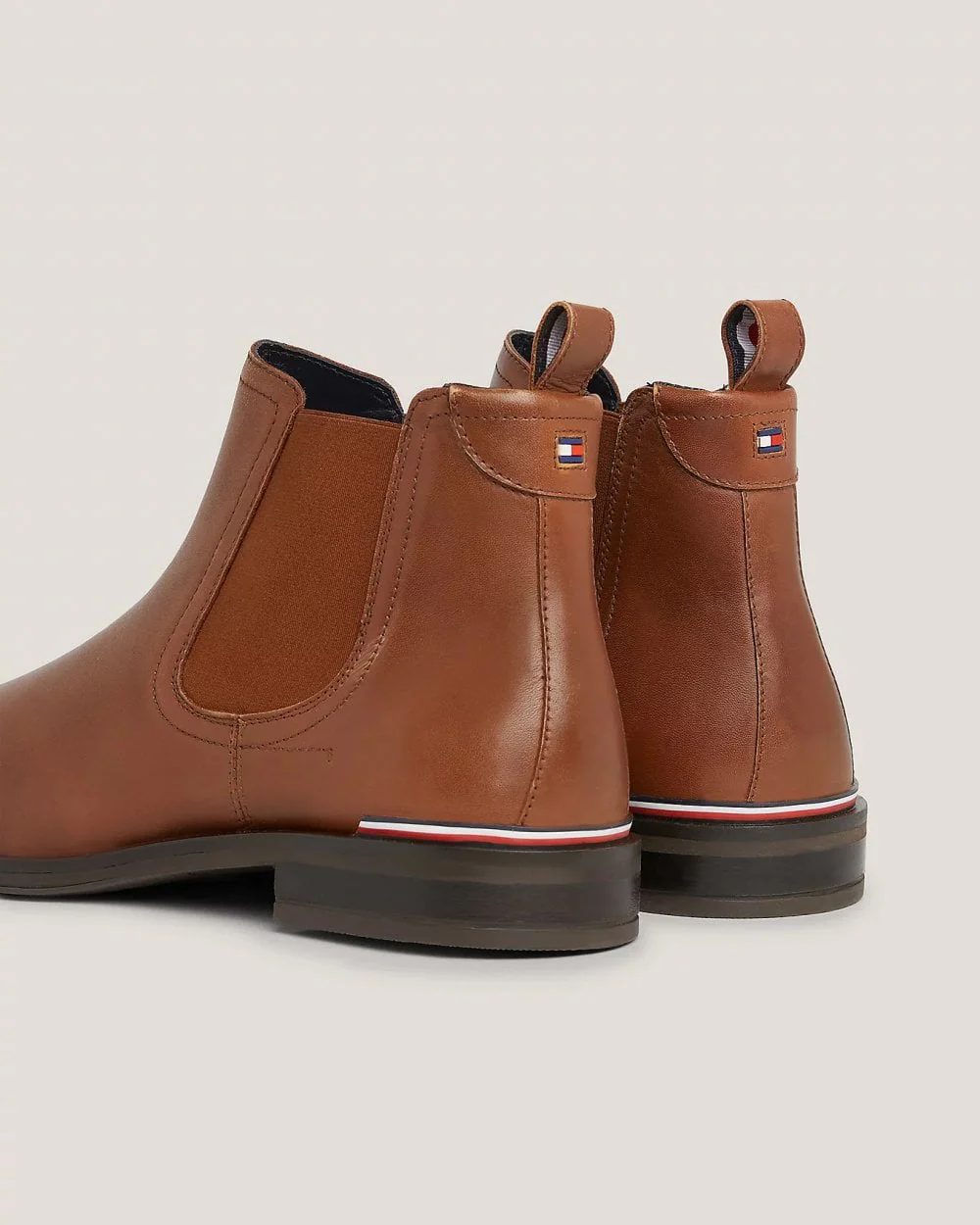 Tommy Hilfiger Core RWB Hilfiger Mens Leather Chelsea Boots - Image 4