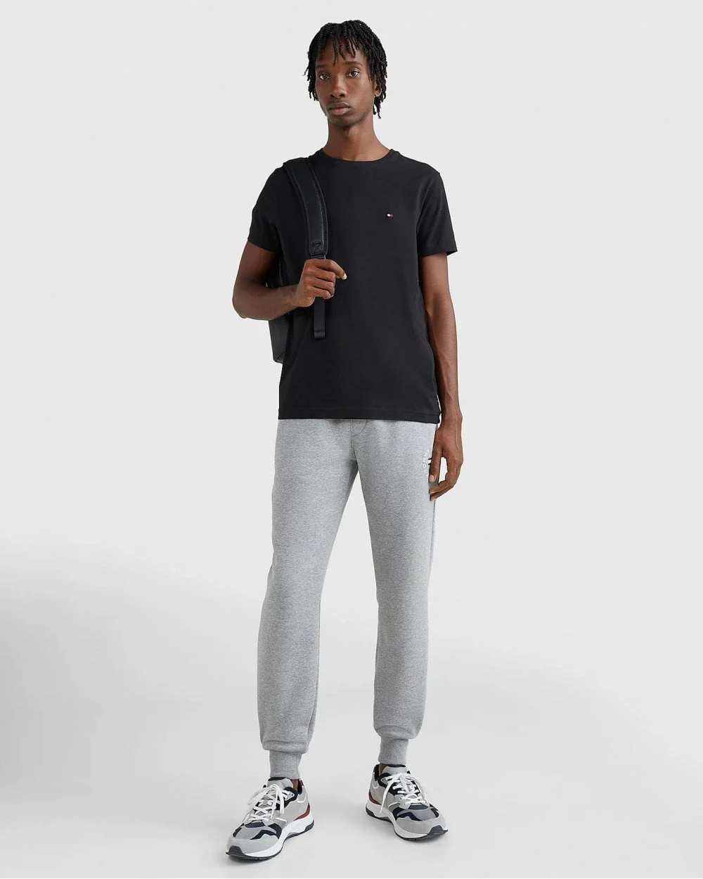 Tommy Hilfiger Core Stretch Mens Slim C-Neck T-Shirt - Black - Image 3