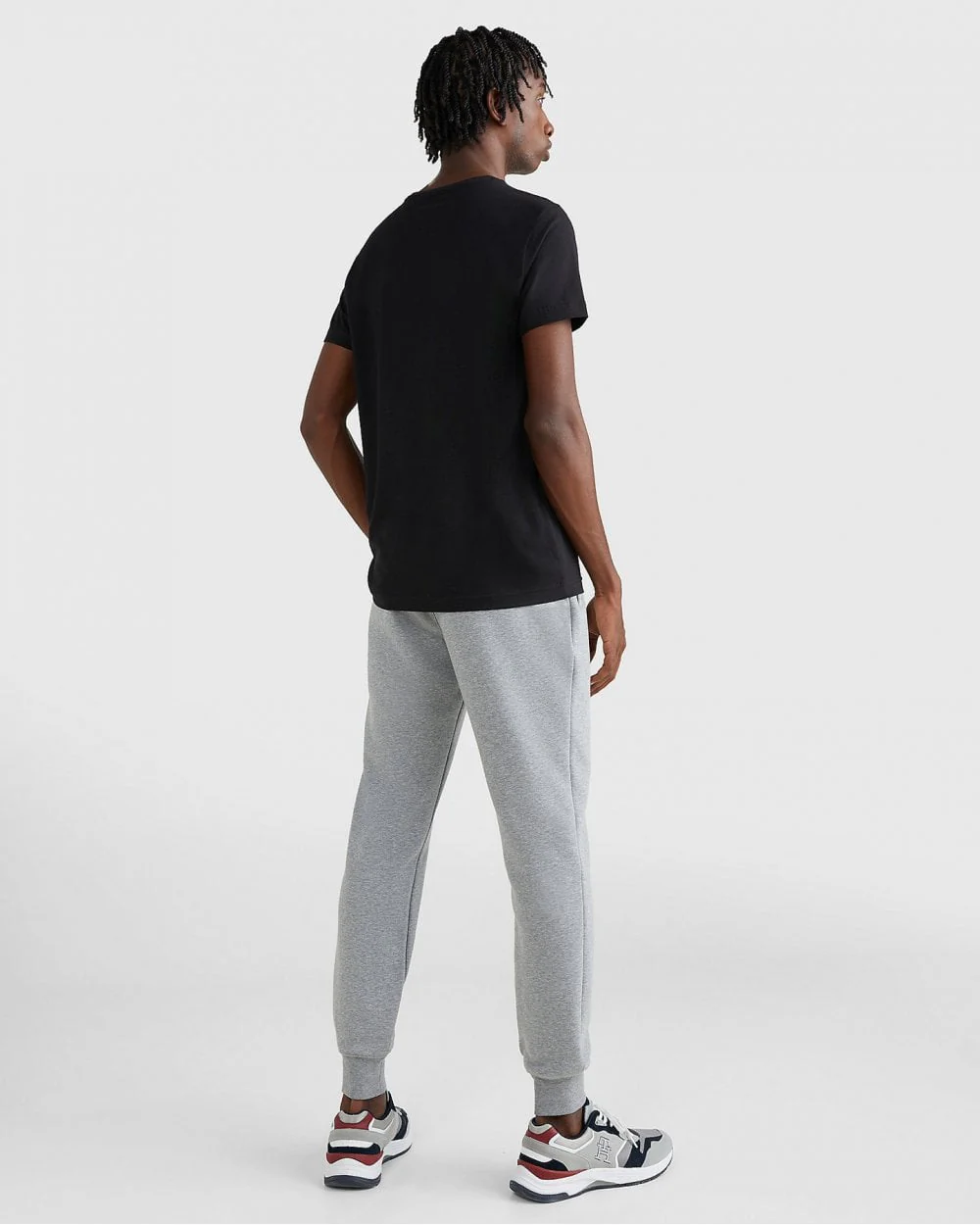 Tommy Hilfiger Core Stretch Mens Slim C-Neck T-Shirt - Black - Image 4