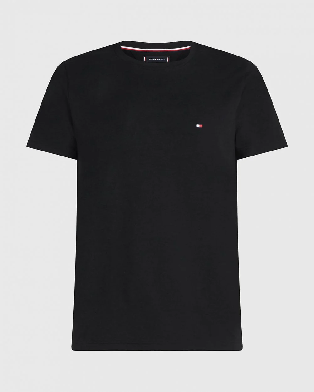 Tommy Hilfiger Core Stretch Mens Slim C-Neck T-Shirt - Black - Image 5