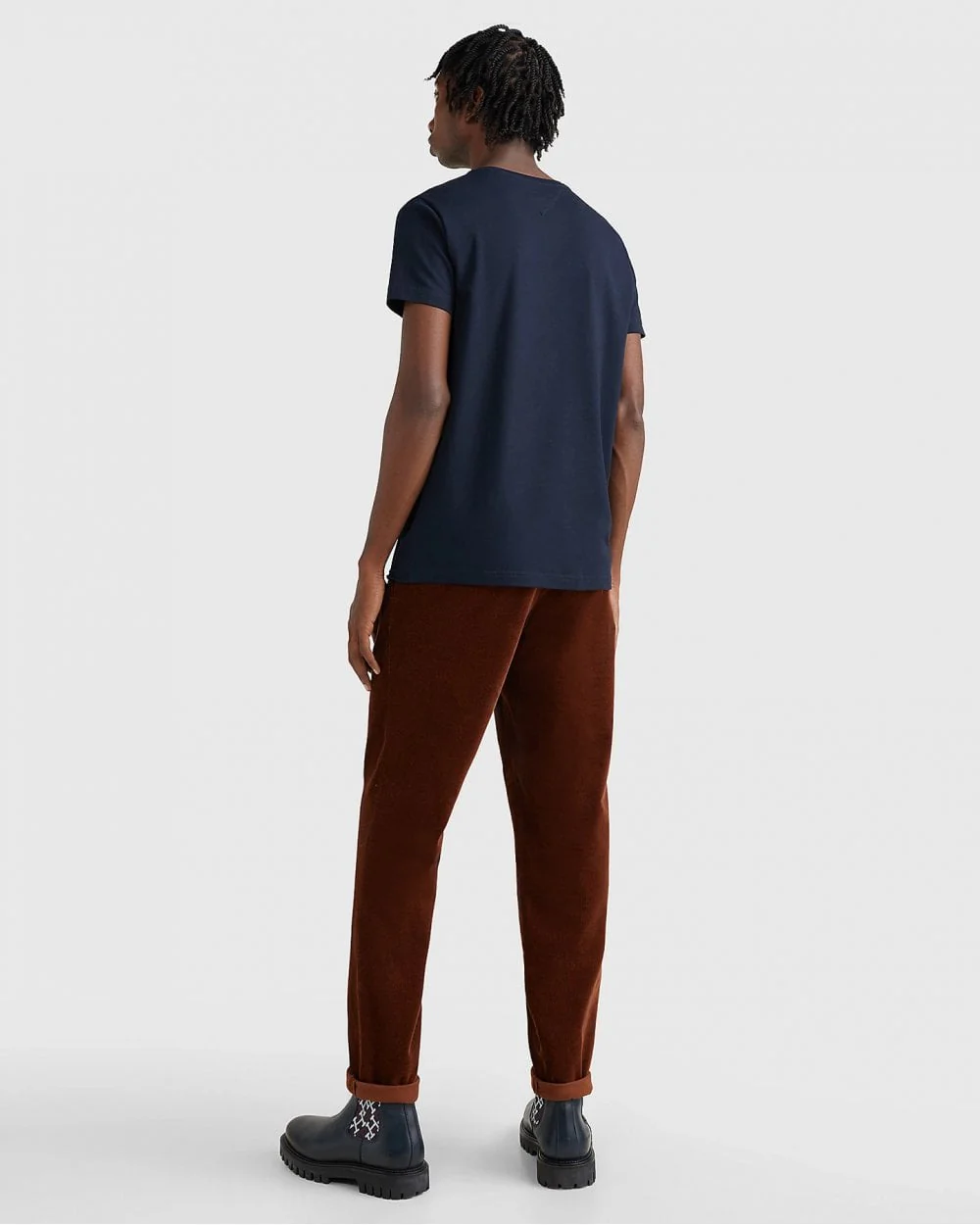Tommy Hilfiger Core Stretch Mens Slim C-Neck T-Shirt - Desert Sky - Image 4