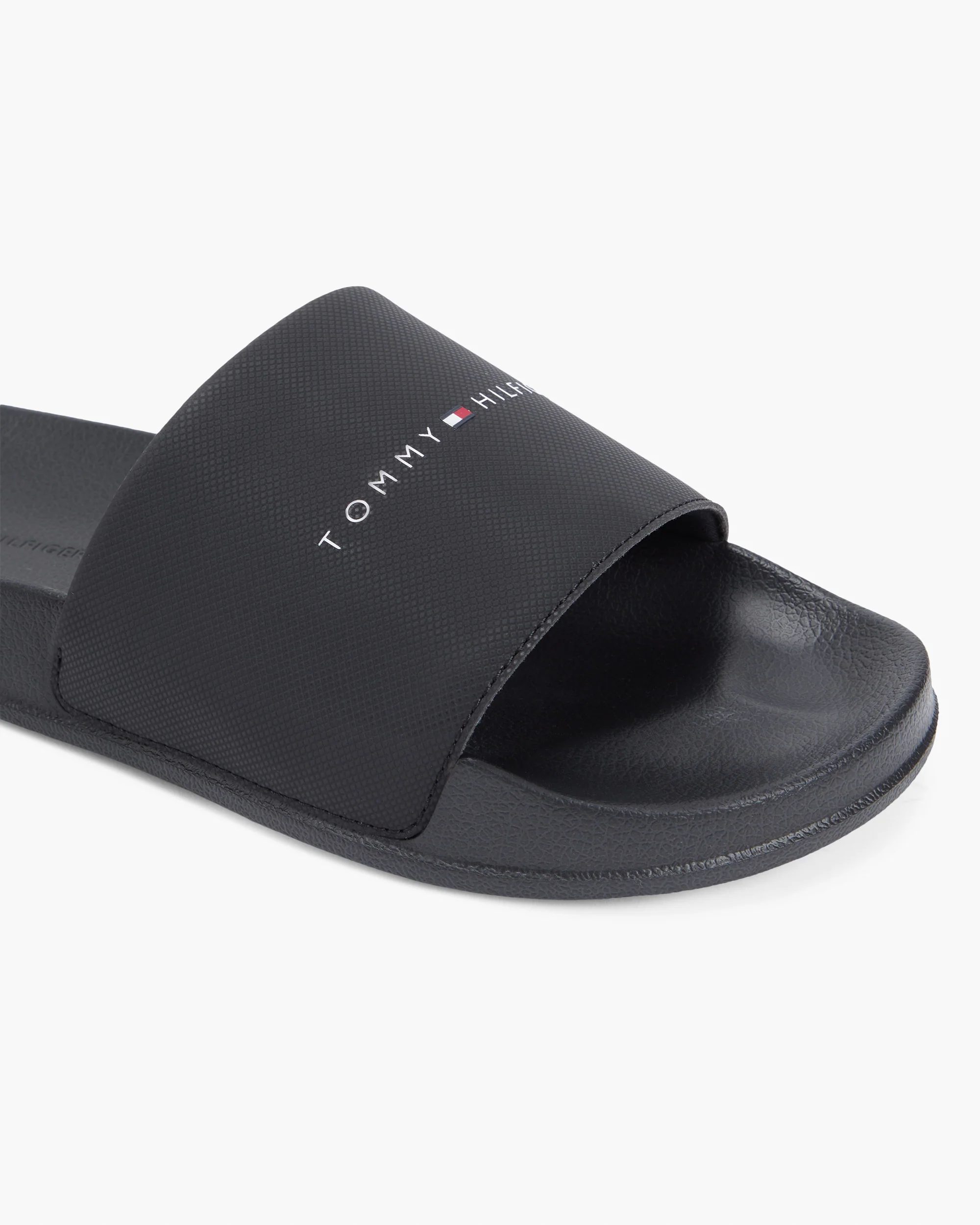 Tommy Hilfiger Core TH Mens Pool Sliders - Black - Image 2
