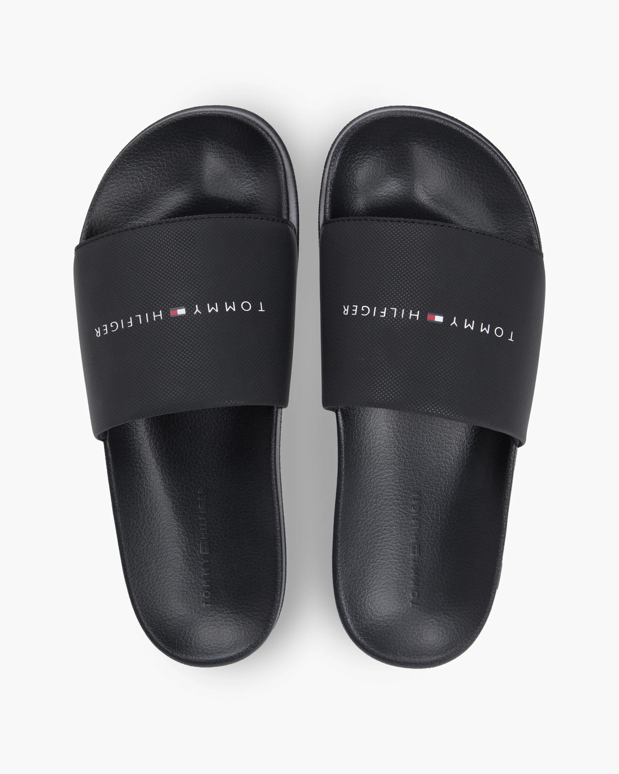 Tommy Hilfiger Core TH Mens Pool Sliders - Black - Image 3