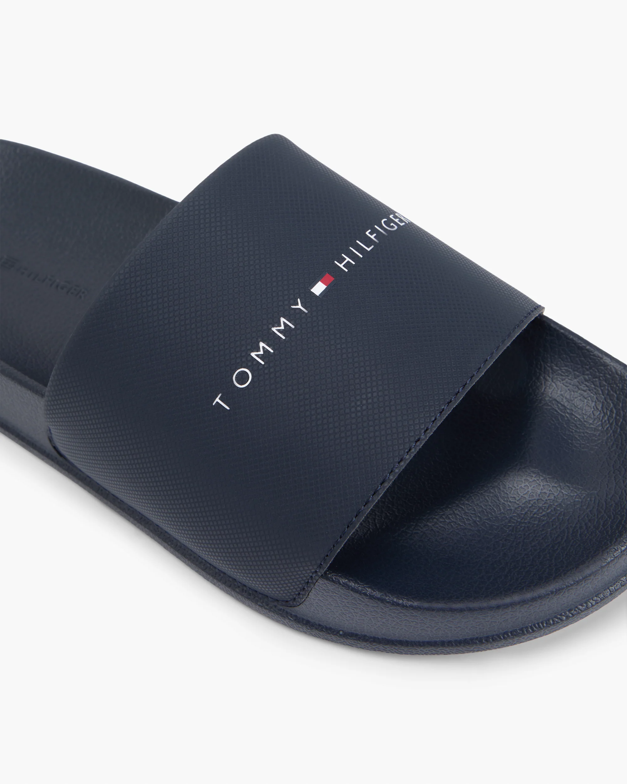 Tommy Hilfiger Core TH Mens Pool Sliders - Desert Sky - Image 2
